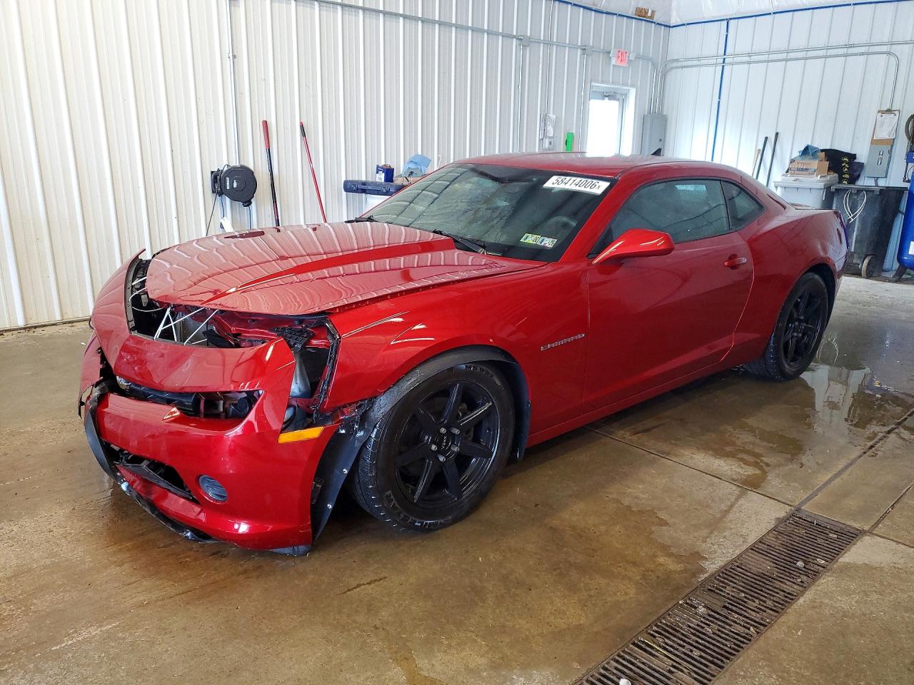 2015 Chevrolet Camaro Ls Red vin: 2G1FB1E3XF9248020