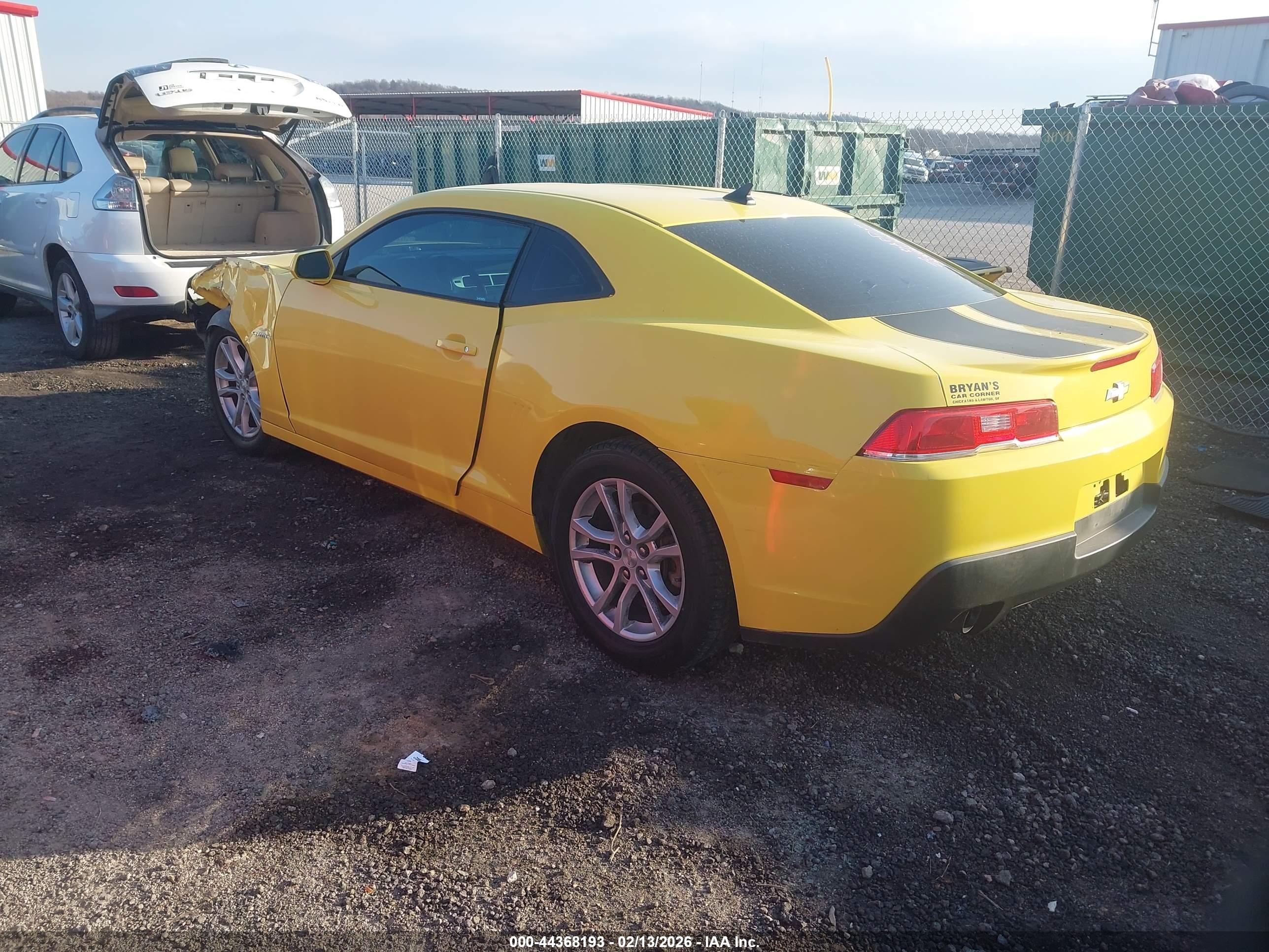 2015 Chevrolet Camaro 2ls Yellow vin: 2G1FB1E3XF9254254
