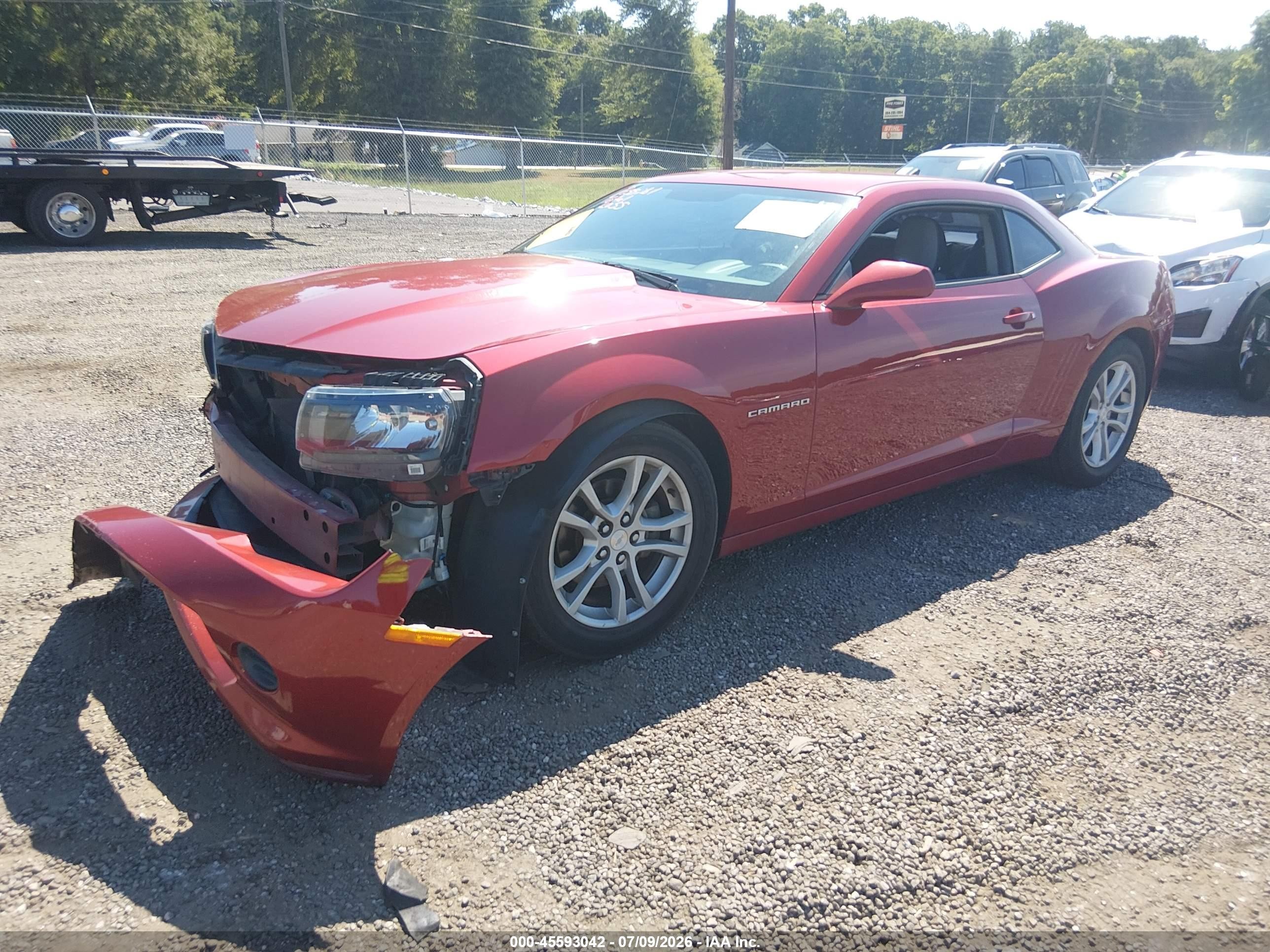 2015 Chevrolet Camaro 2ls Red vin: 2G1FB1E3XF9275556