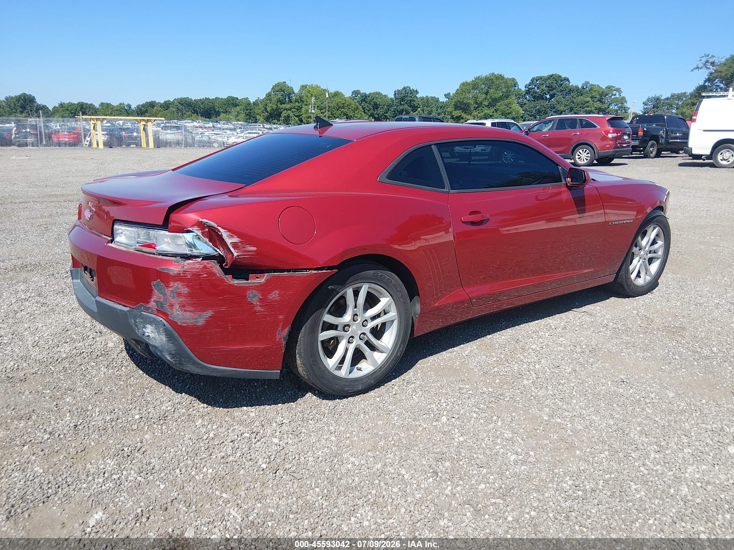 2015 Chevrolet Camaro 2ls Red vin: 2G1FB1E3XF9275556