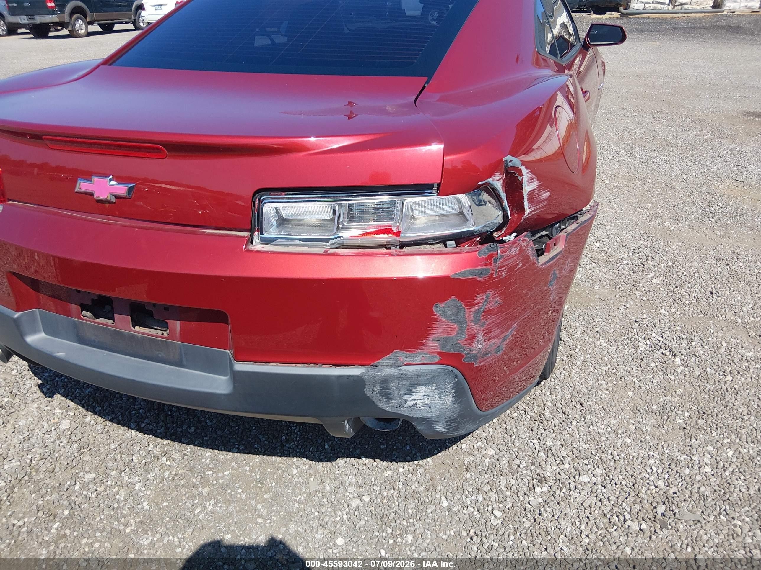 2015 Chevrolet Camaro 2ls Red vin: 2G1FB1E3XF9275556