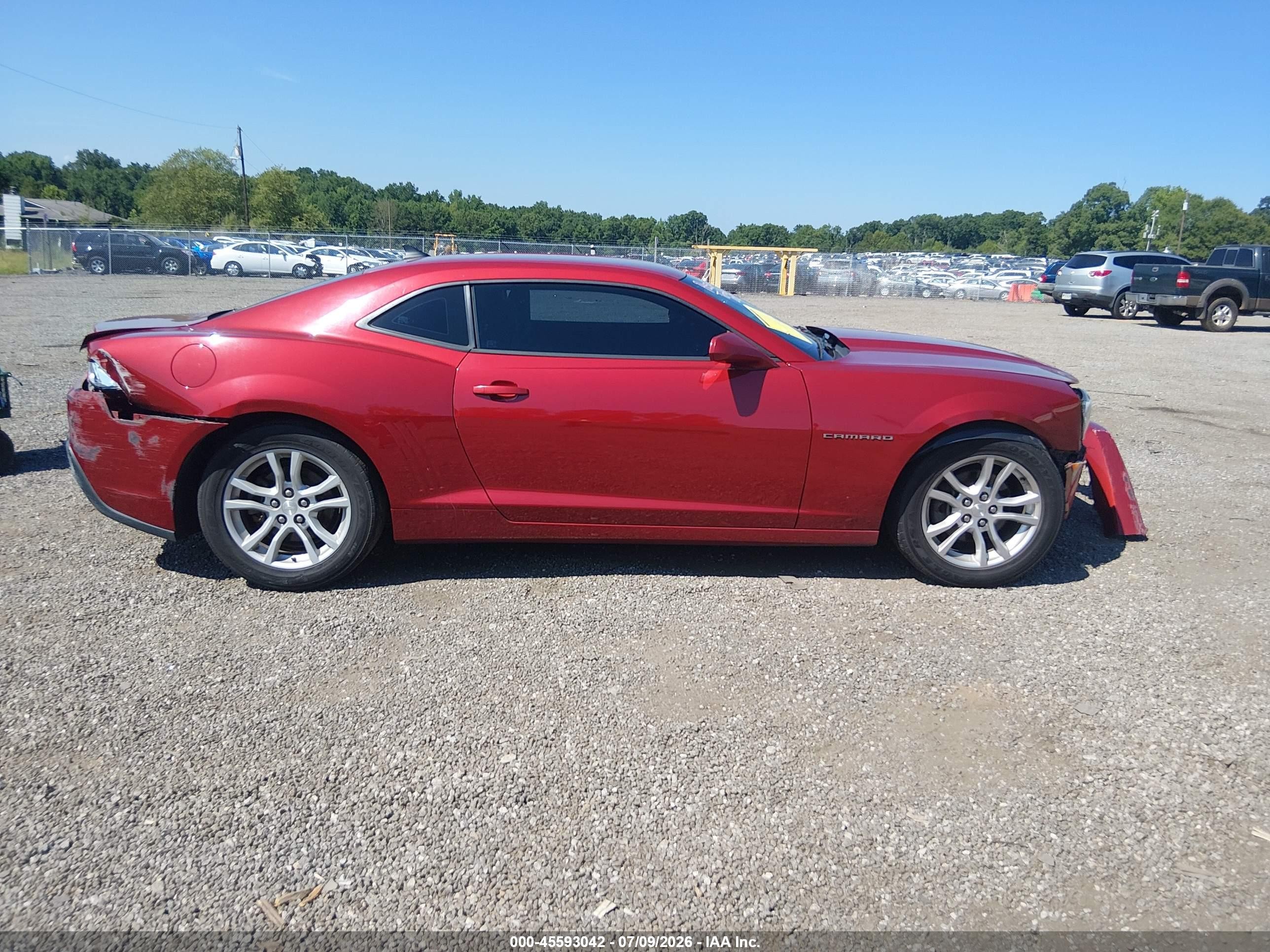 2015 Chevrolet Camaro 2ls Red vin: 2G1FB1E3XF9275556