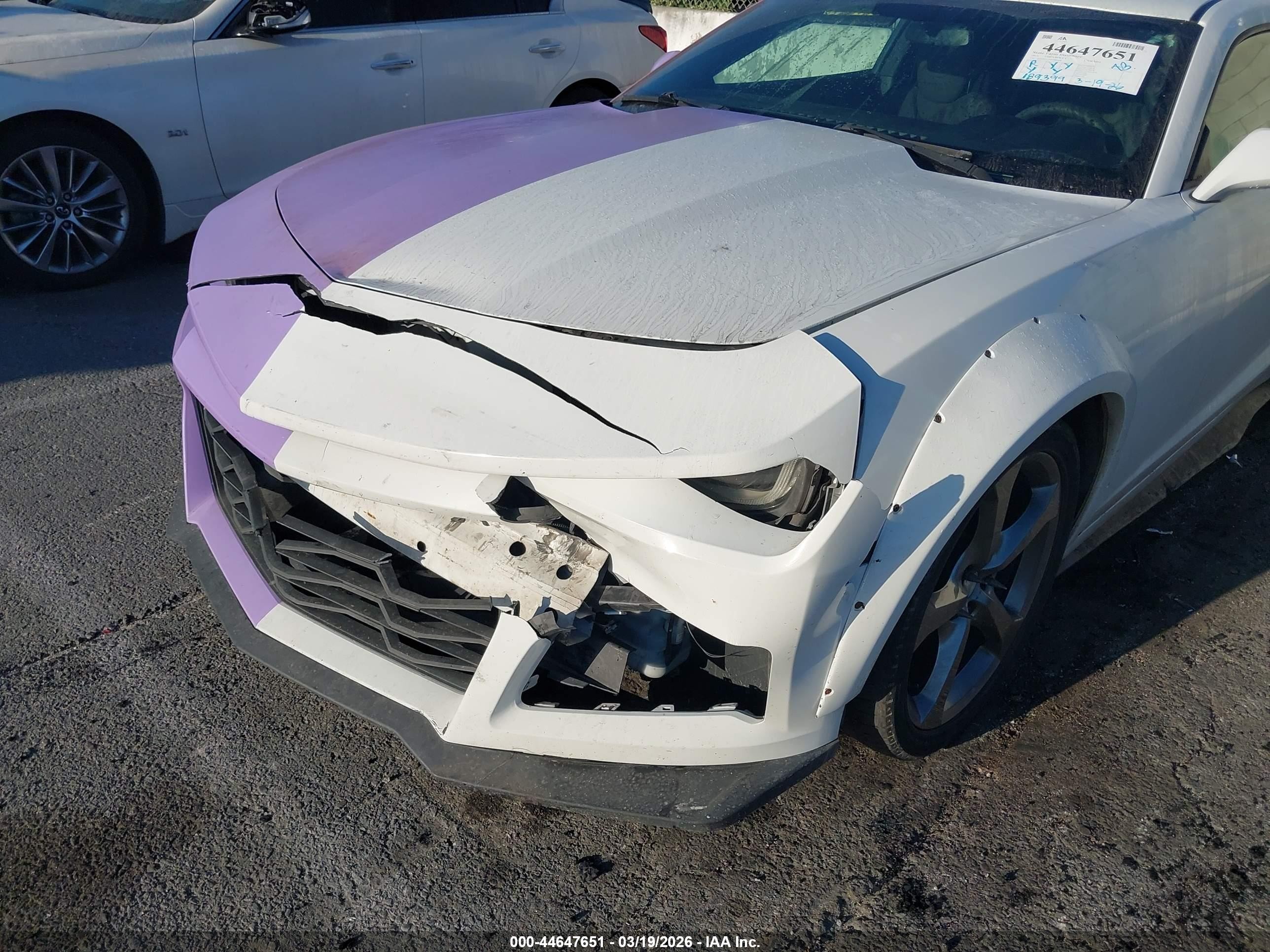 2015 Chevrolet Camaro 2ls White vin: 2G1FB1E3XF9289098