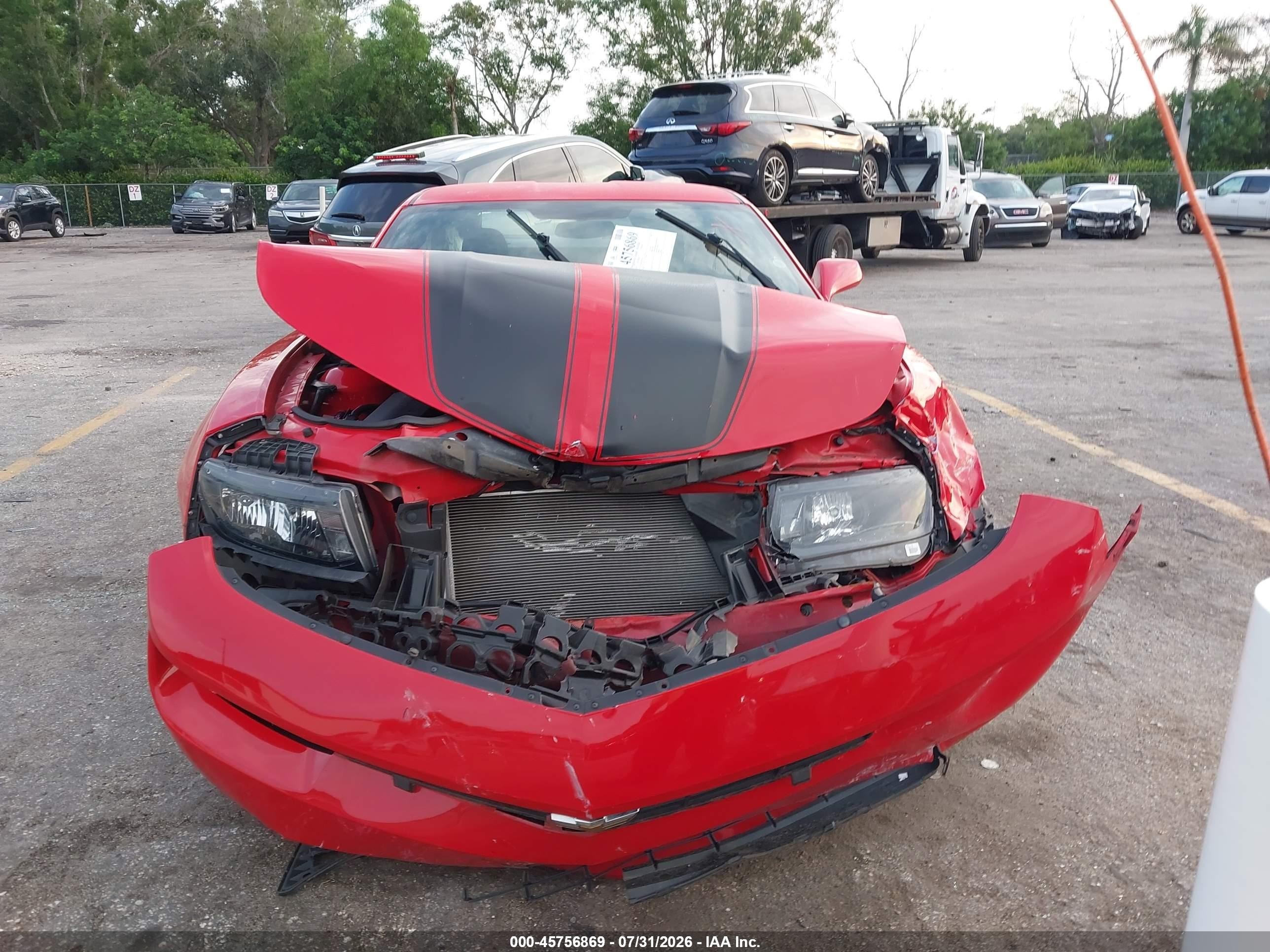 2015 Chevrolet Camaro 2ls Red vin: 2G1FB1E3XF9303355