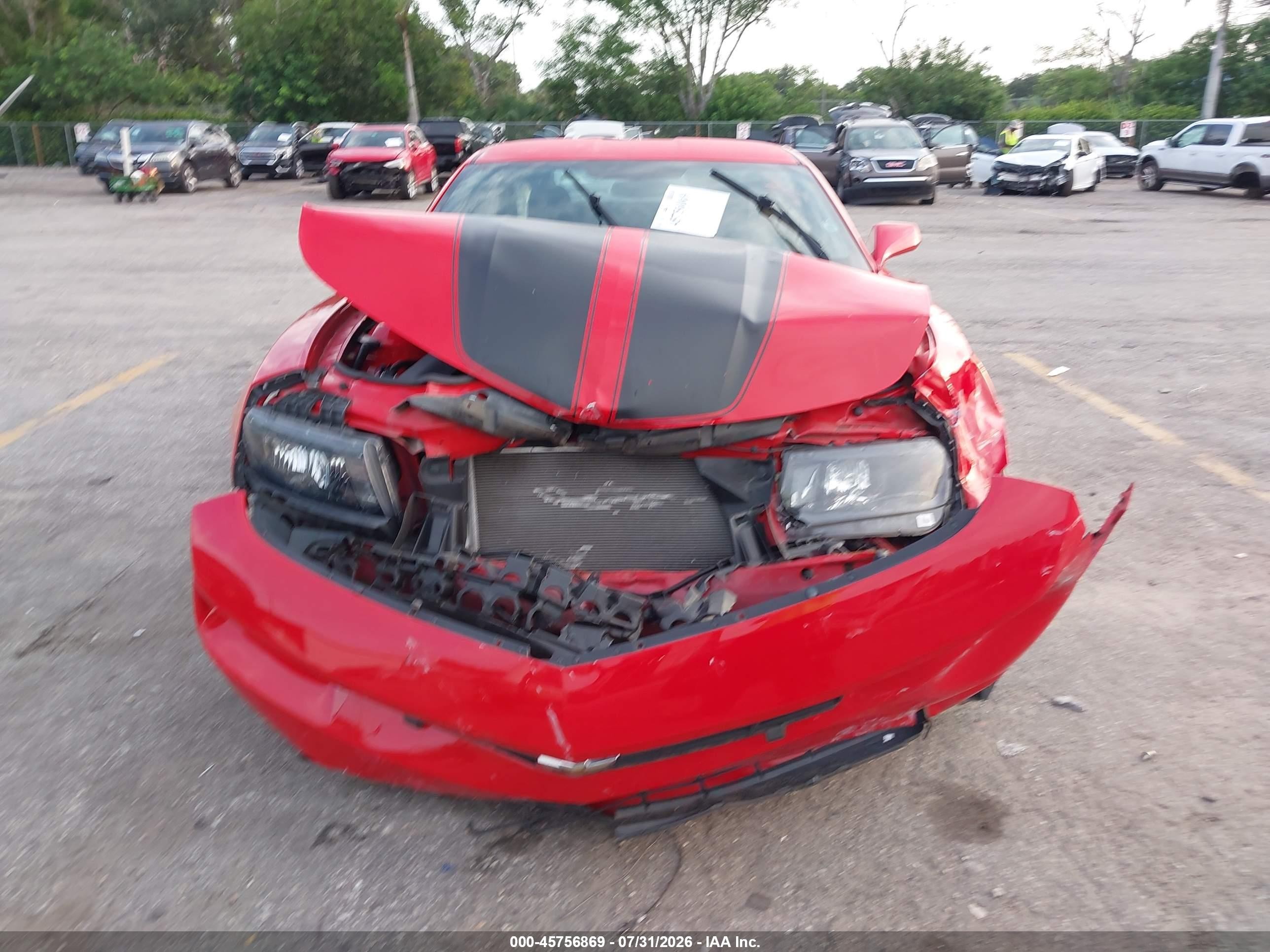 2015 Chevrolet Camaro 2ls Red vin: 2G1FB1E3XF9303355