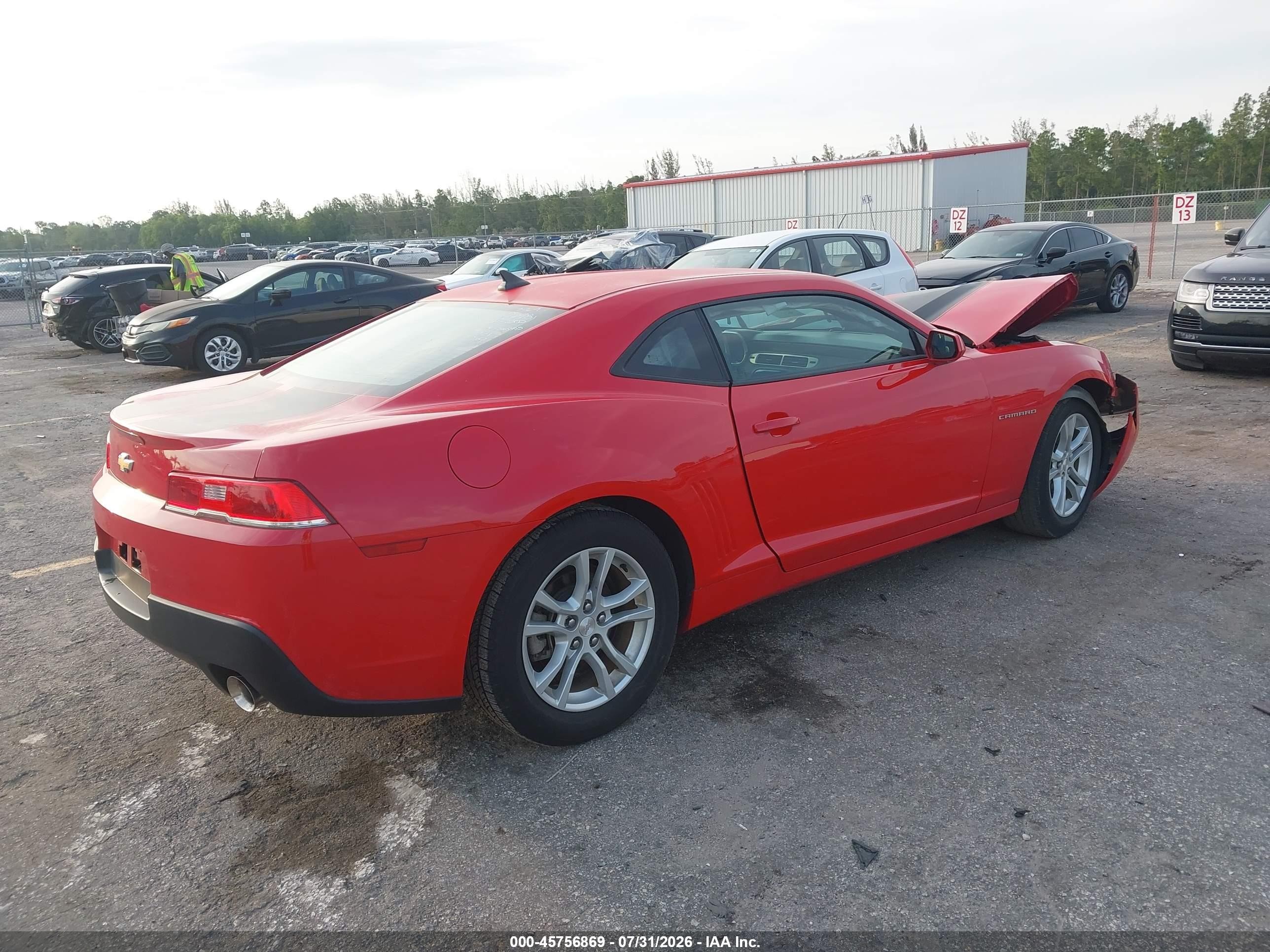 2015 Chevrolet Camaro 2ls Red vin: 2G1FB1E3XF9303355