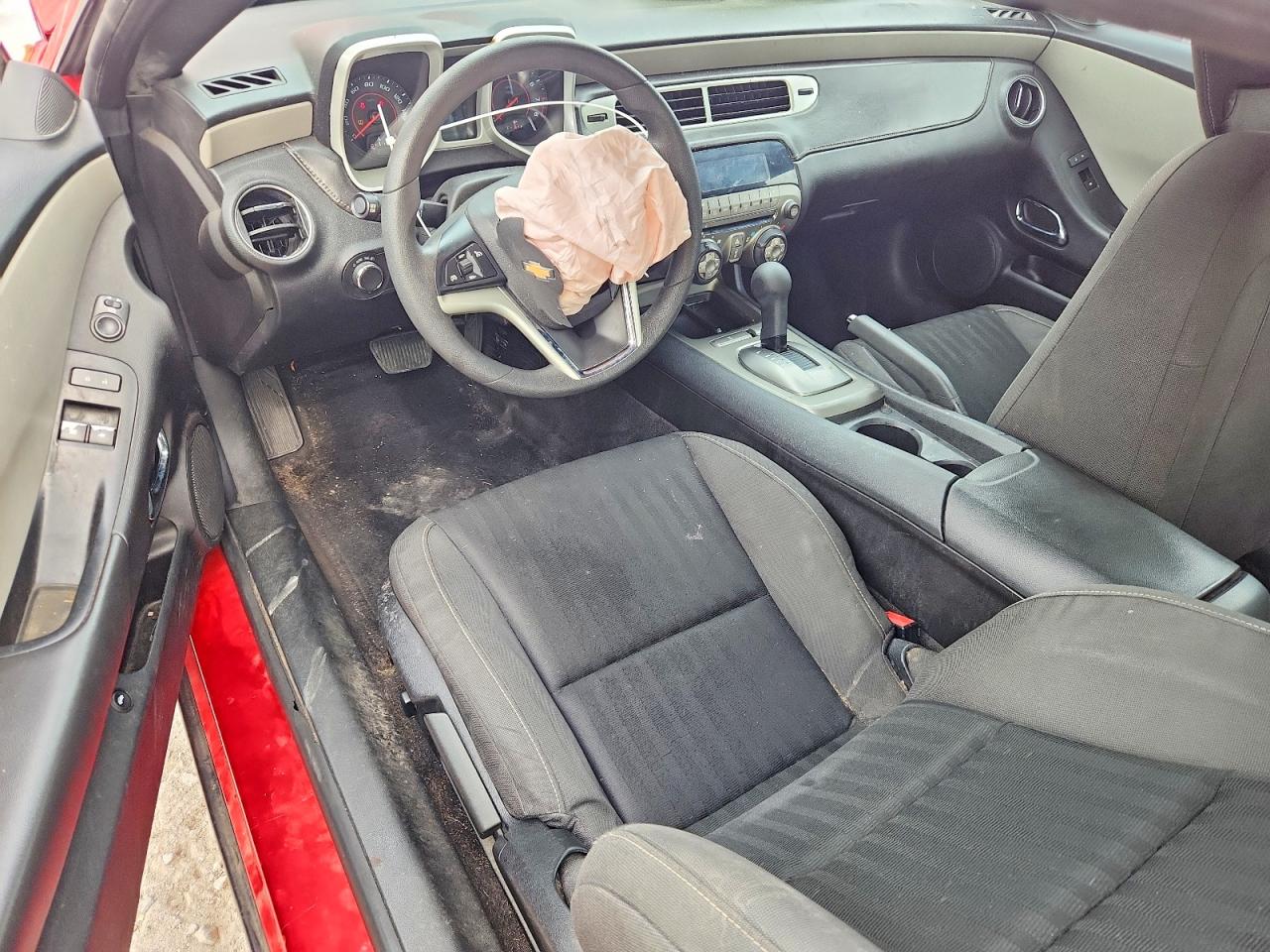 2015 Chevrolet Camaro Ls Red vin: 2G1FB1E3XF9310600