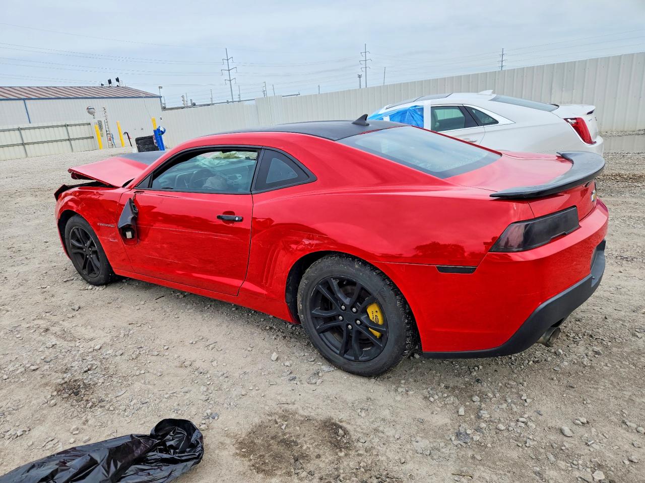 2015 Chevrolet Camaro Ls Red vin: 2G1FB1E3XF9310600