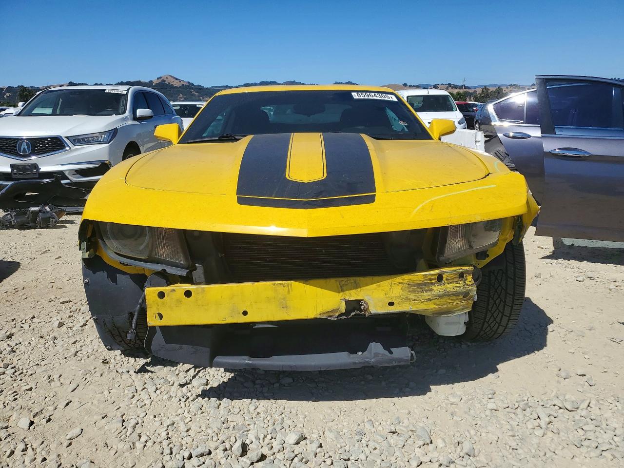 2011 Chevrolet Camaro Lt Yellow vin: 2G1FB1ED0B9118556