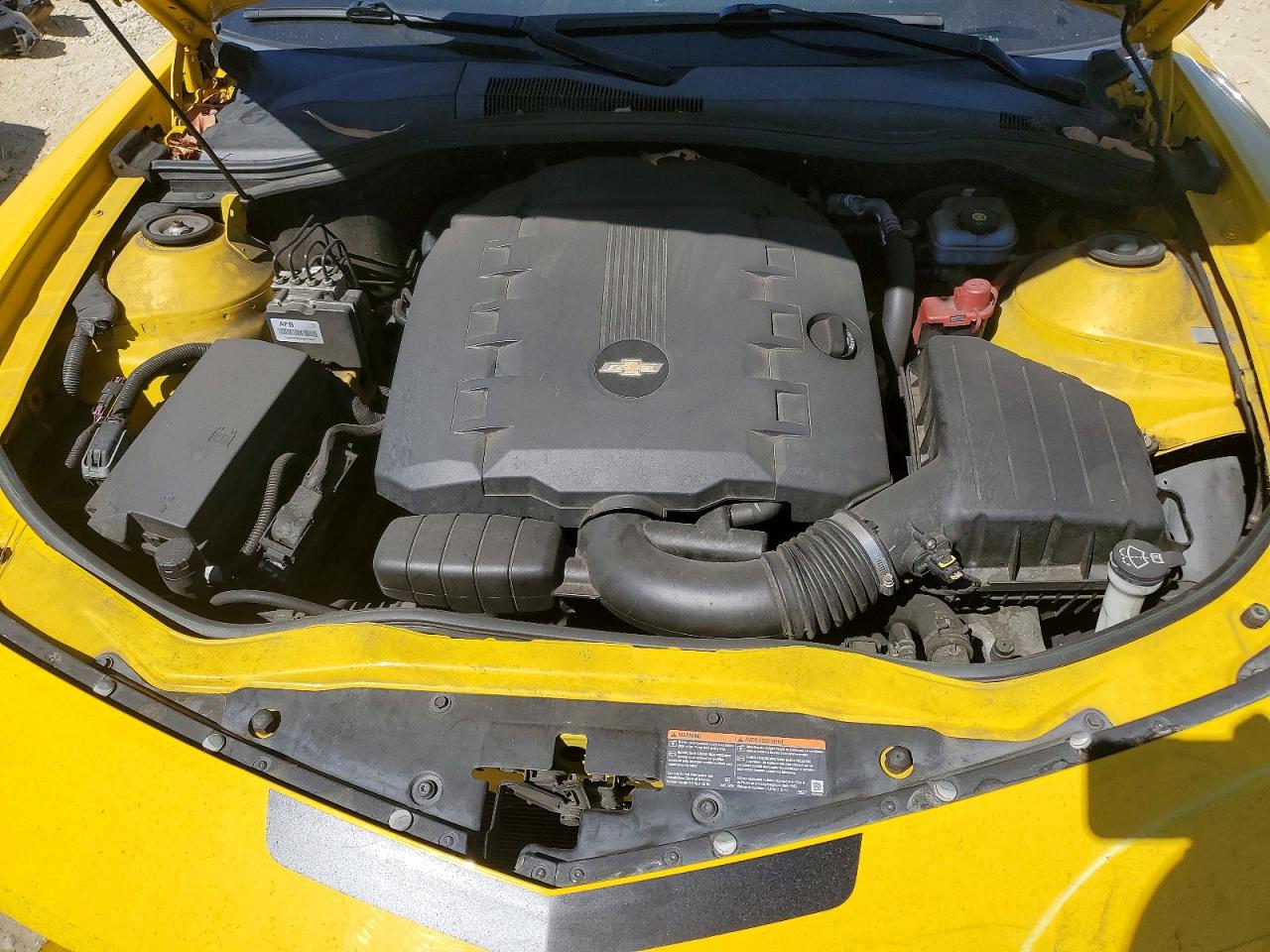 2011 Chevrolet Camaro Lt Yellow vin: 2G1FB1ED0B9118556