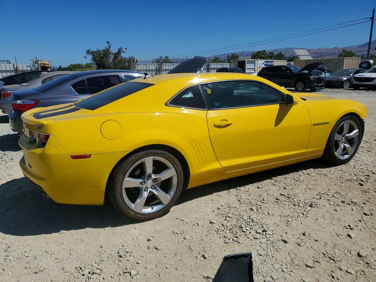 2011 Chevrolet Camaro Lt Yellow vin: 2G1FB1ED0B9118556