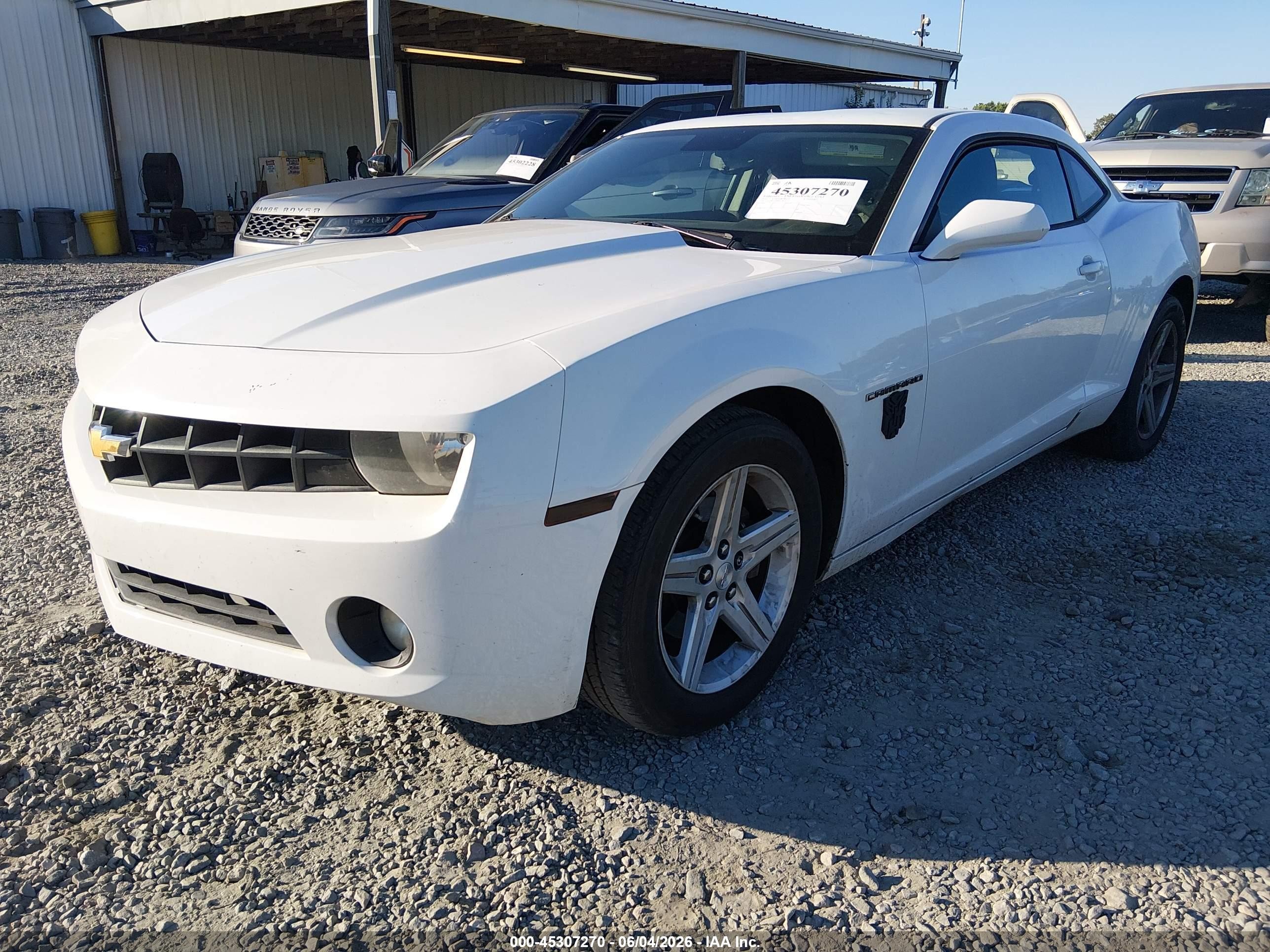 2011 Chevrolet Camaro 1lt White vin: 2G1FB1ED0B9119674