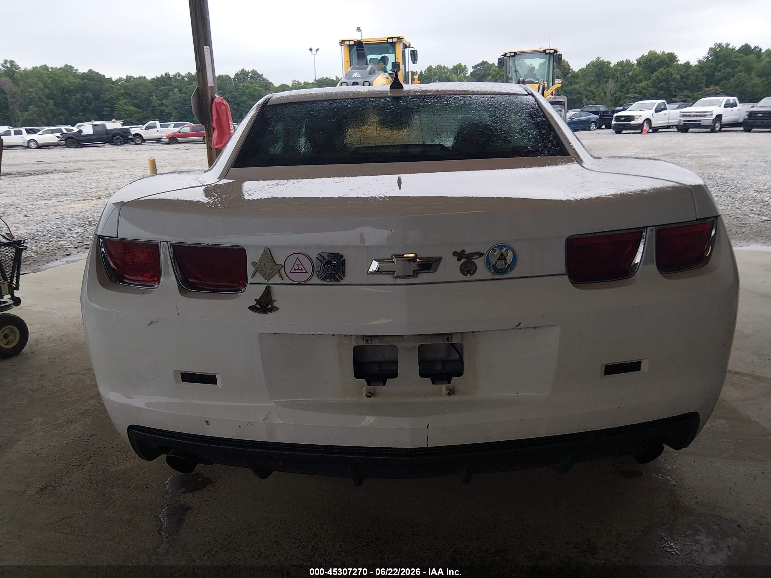 2011 Chevrolet Camaro 1lt White vin: 2G1FB1ED0B9119674