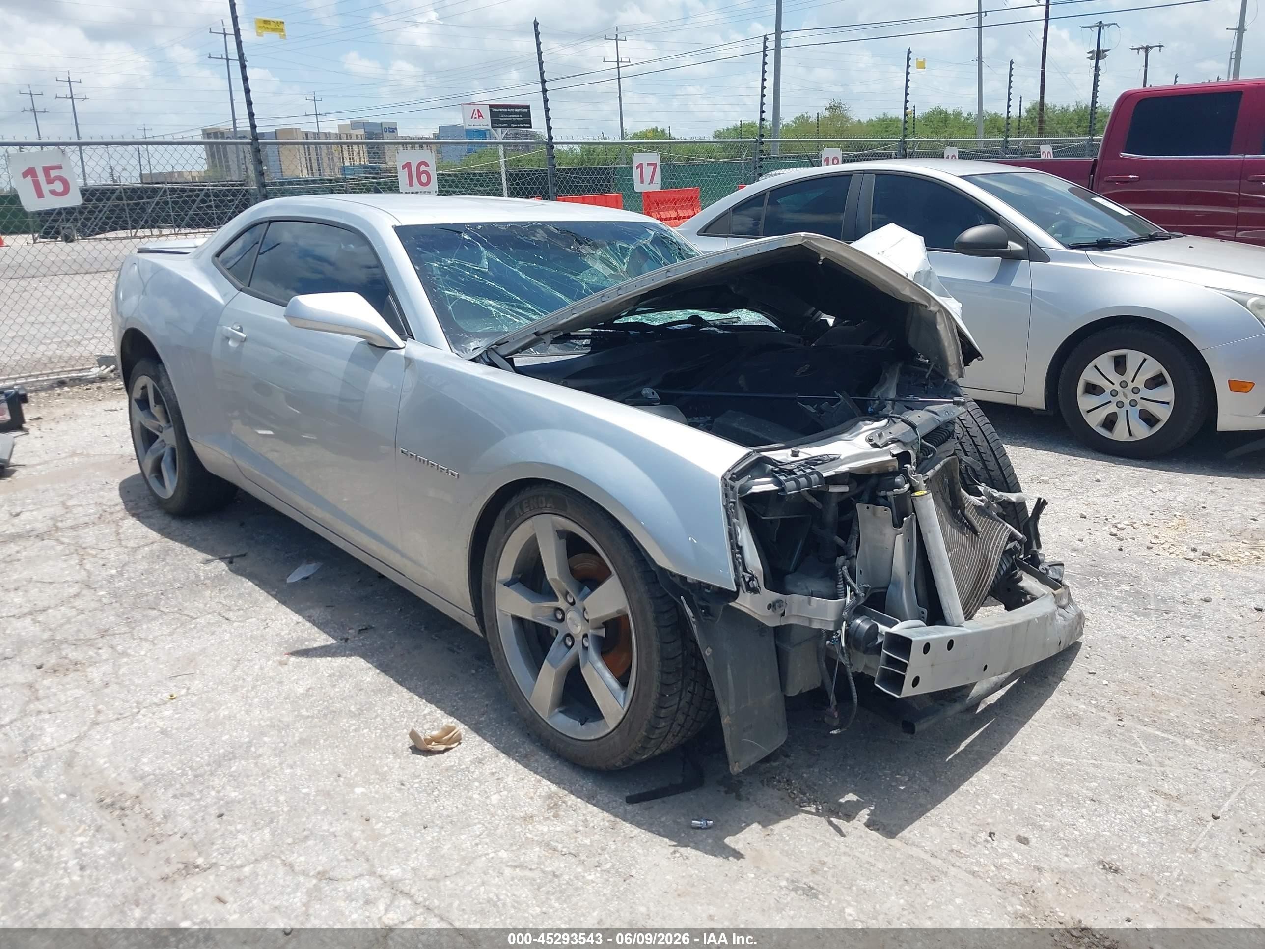2011 Chevrolet Camaro 1lt Silver vin: 2G1FB1ED1B9138458
