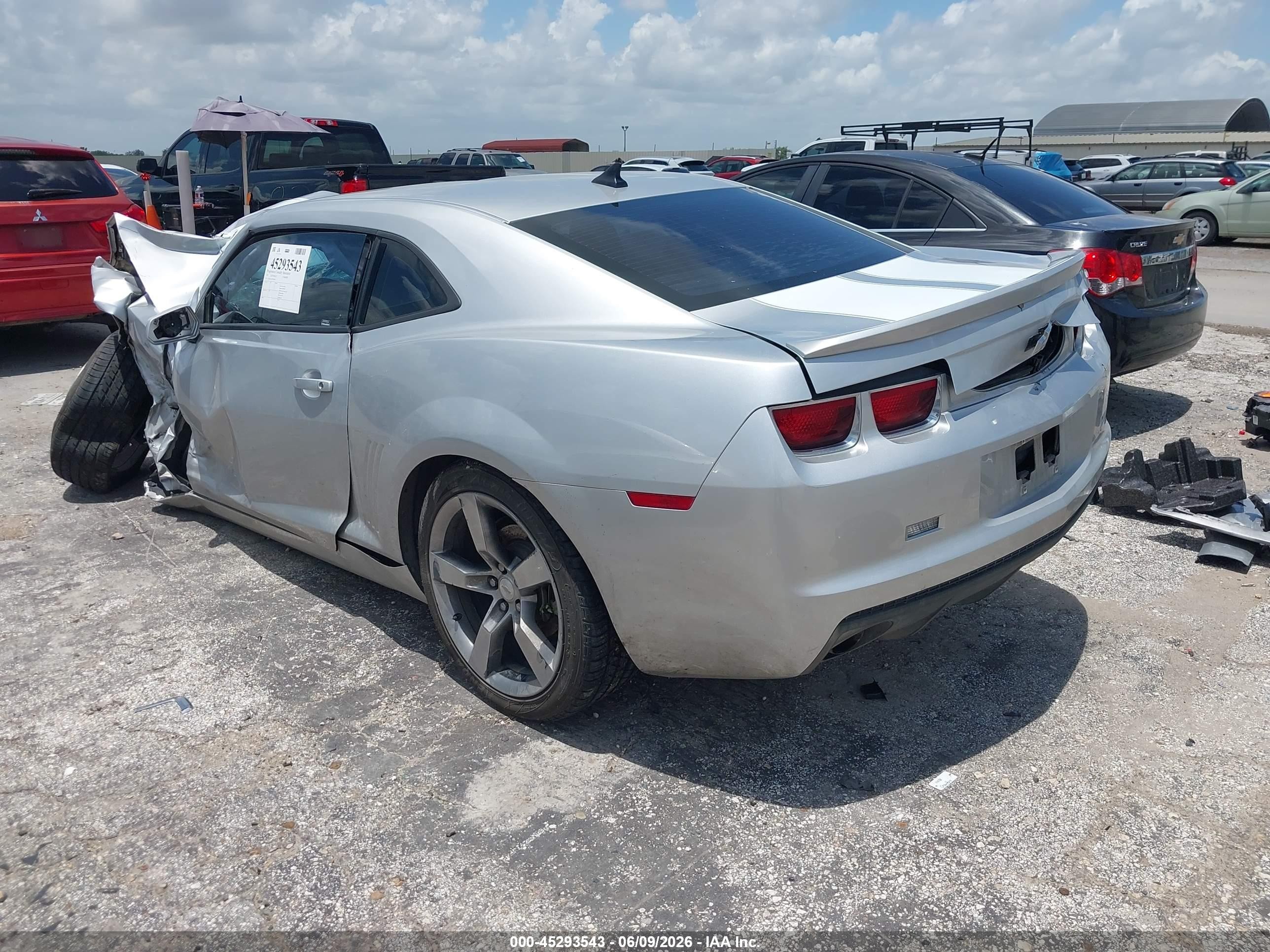 2011 Chevrolet Camaro 1lt Silver vin: 2G1FB1ED1B9138458