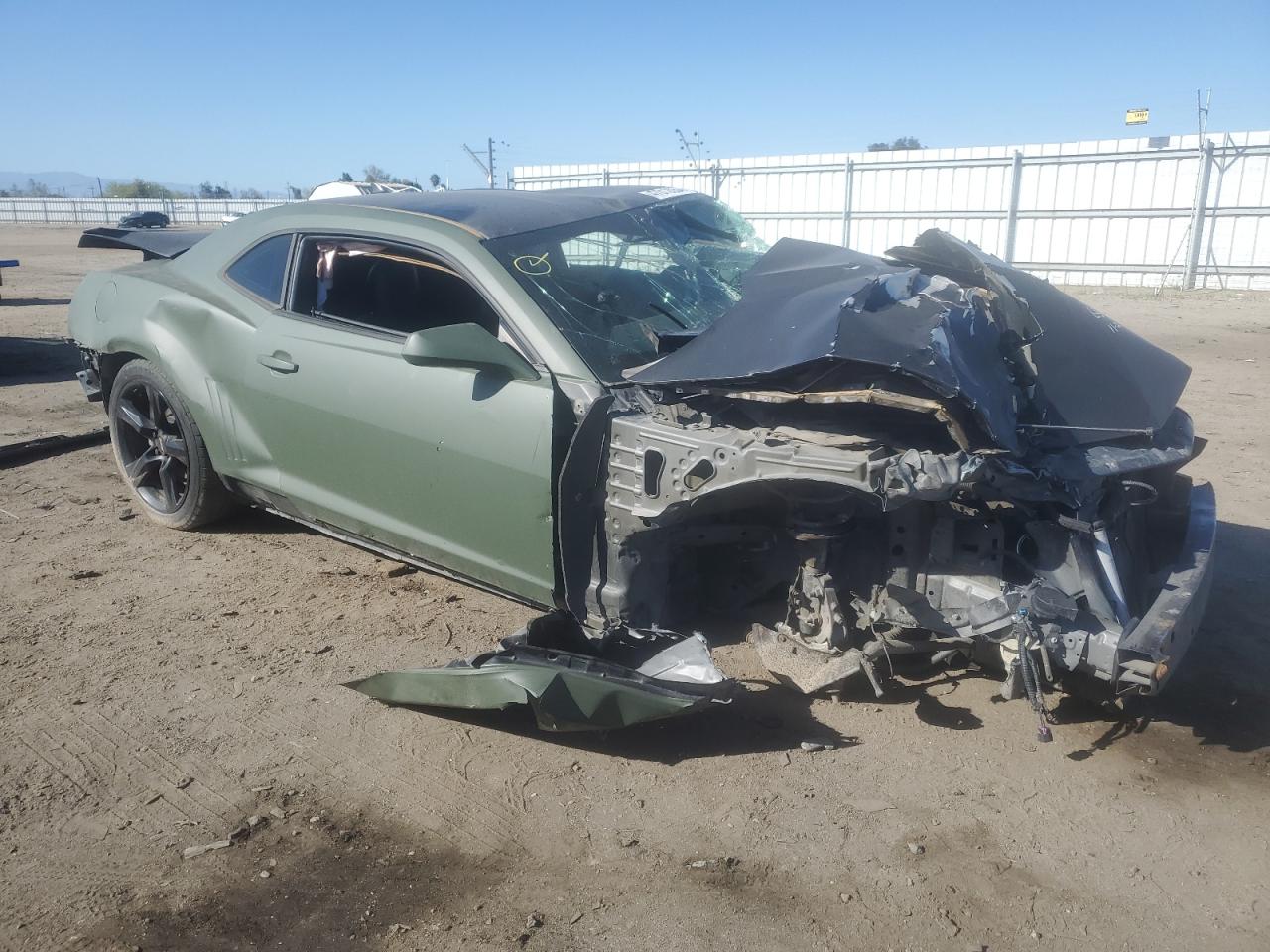 2011 Chevrolet Camaro Lt Зеленый vin: 2G1FB1ED1B9203289