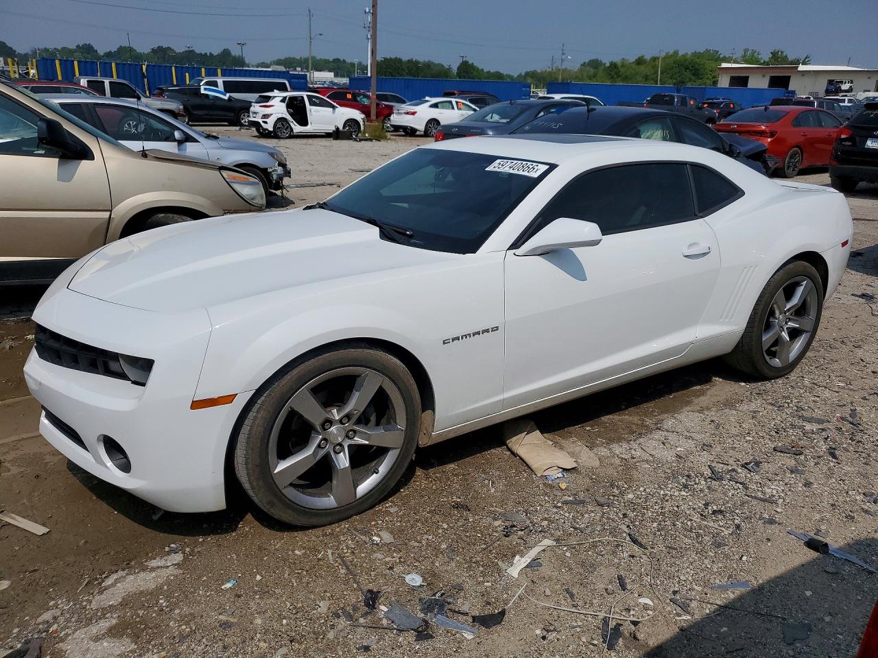 2011 Chevrolet Camaro Lt White vin: 2G1FB1ED1B9211618