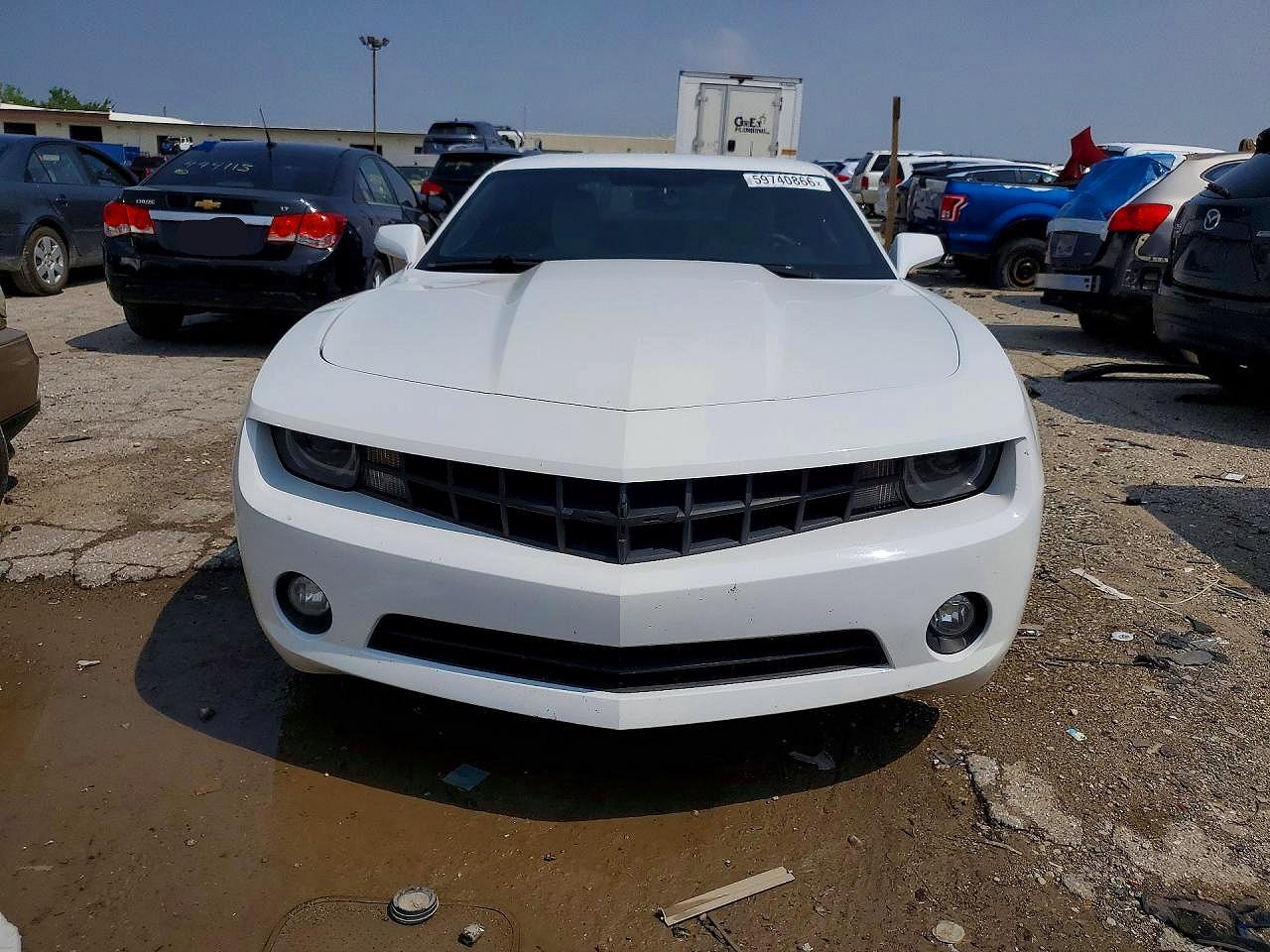 2011 Chevrolet Camaro Lt White vin: 2G1FB1ED1B9211618