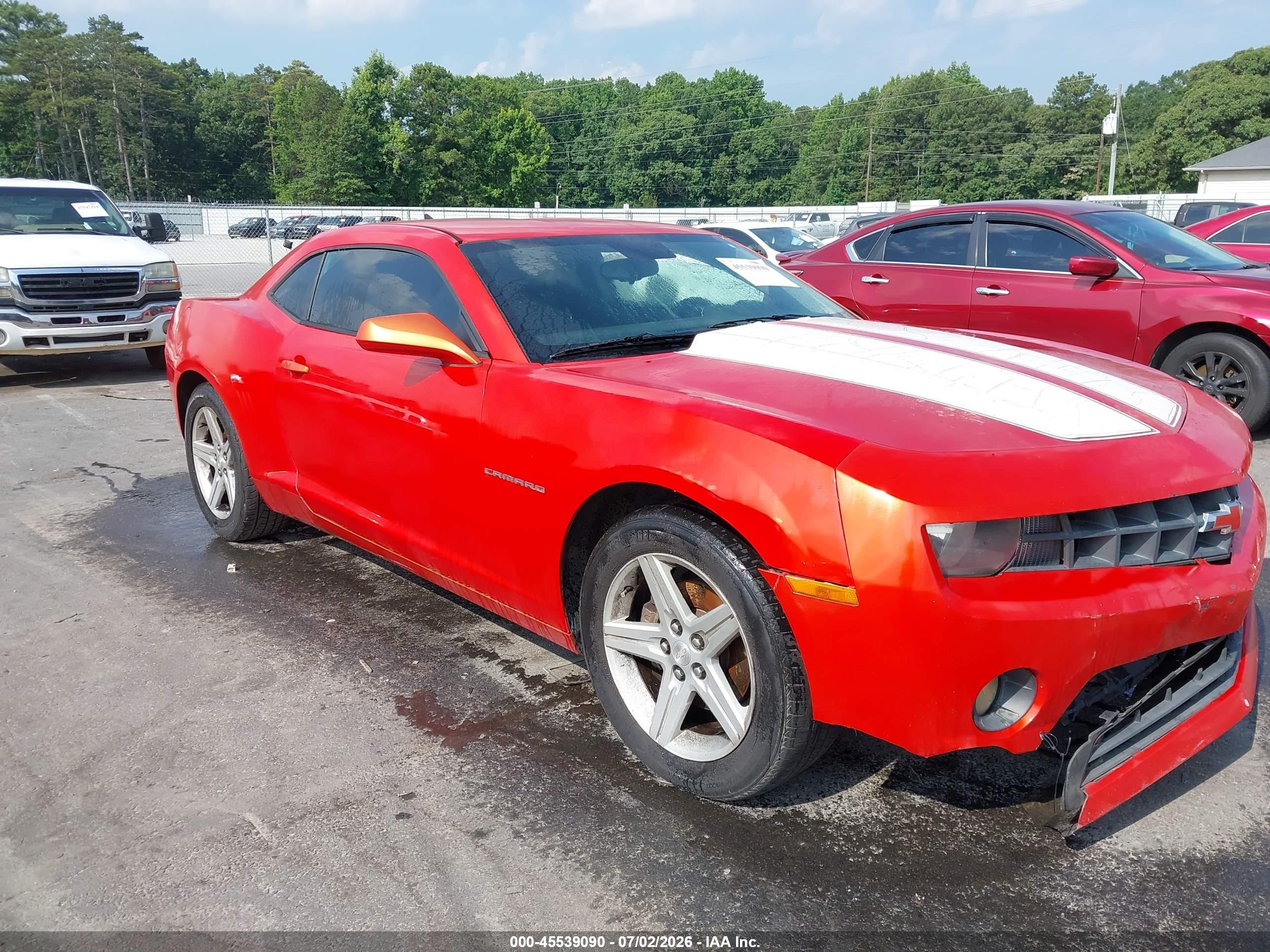 2011 Chevrolet Camaro 1lt Orange vin: 2G1FB1ED2B9114024