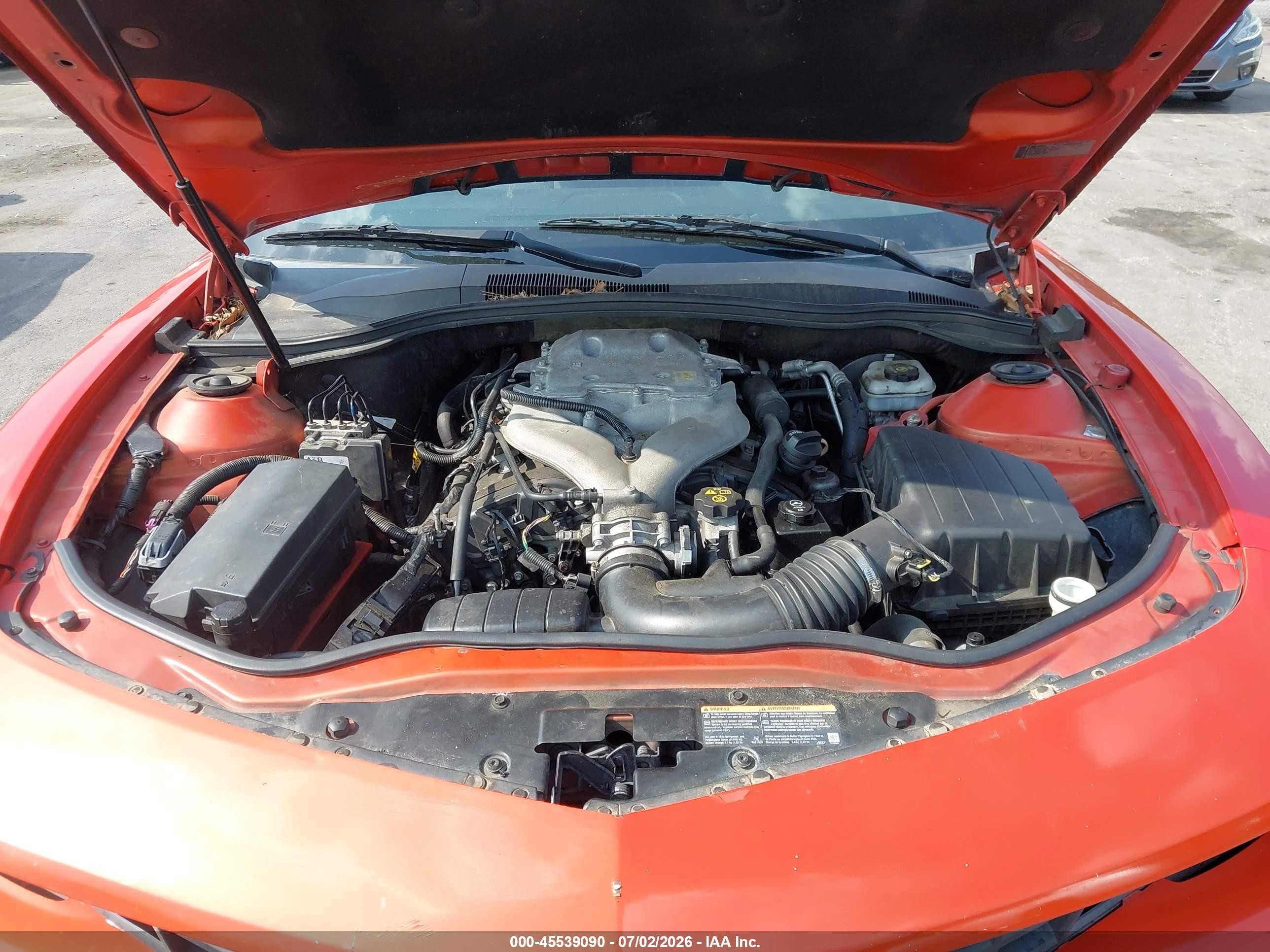 2011 Chevrolet Camaro 1lt Orange vin: 2G1FB1ED2B9114024