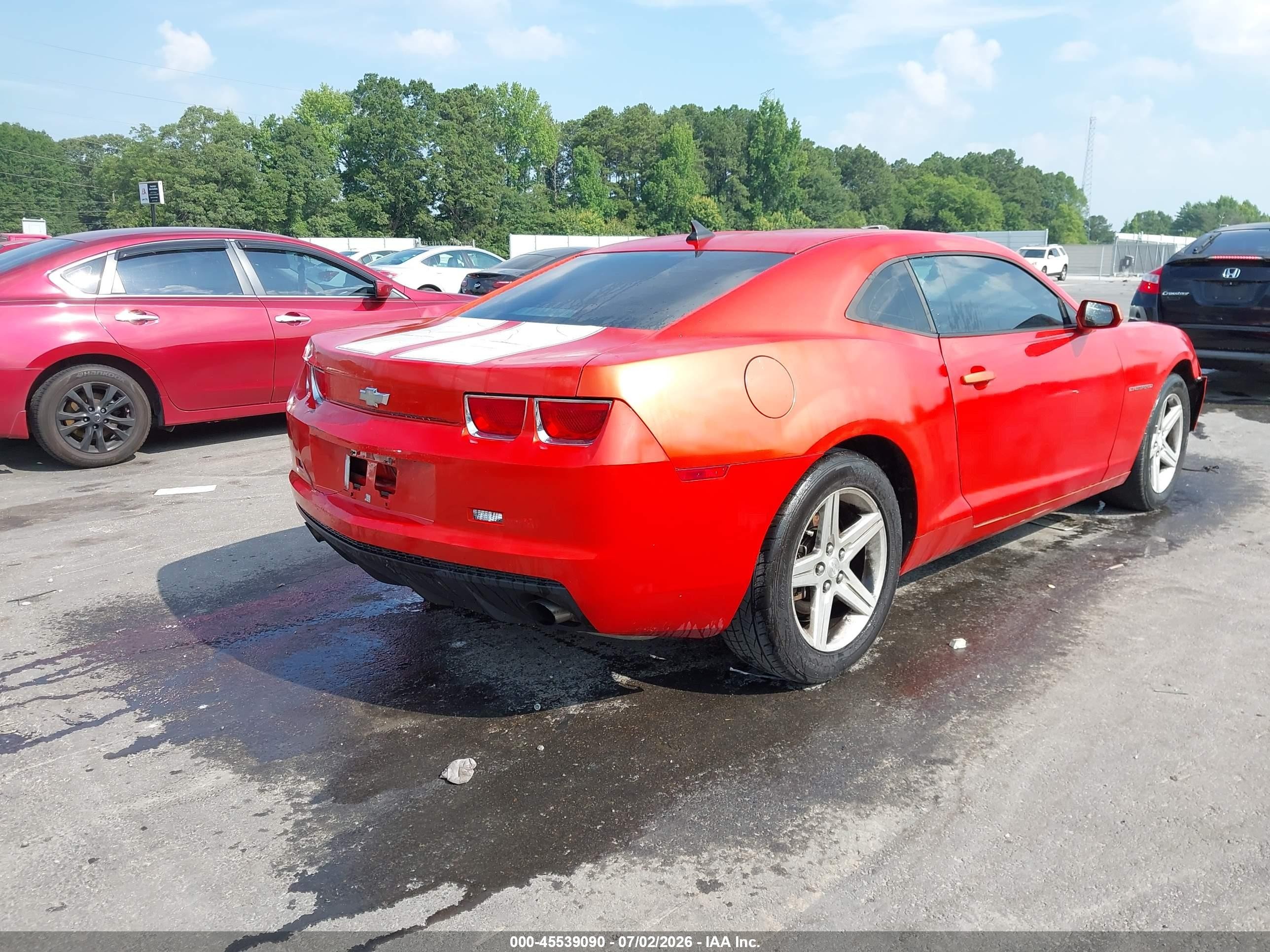 2011 Chevrolet Camaro 1lt Orange vin: 2G1FB1ED2B9114024