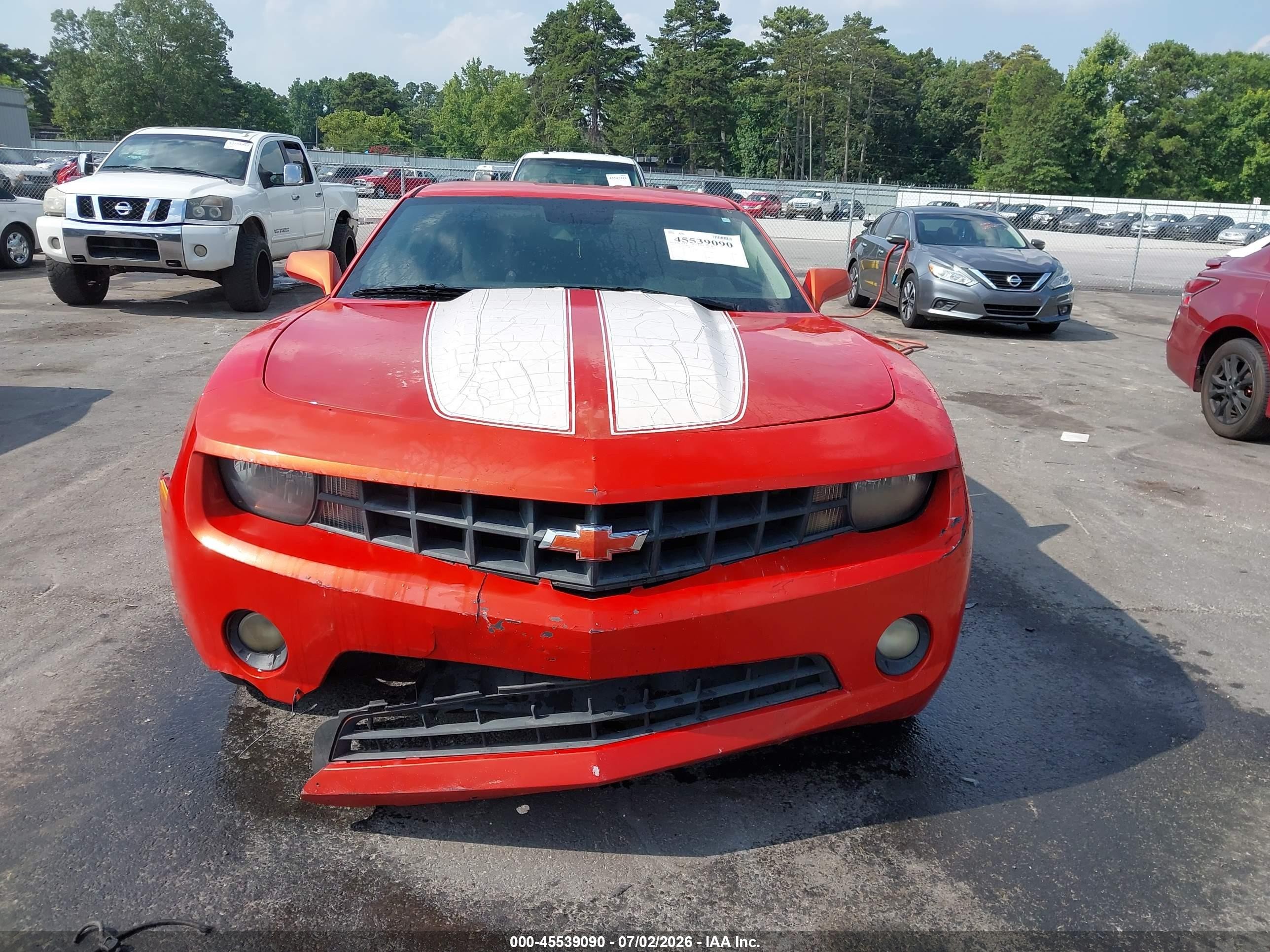 2011 Chevrolet Camaro 1lt Orange vin: 2G1FB1ED2B9114024