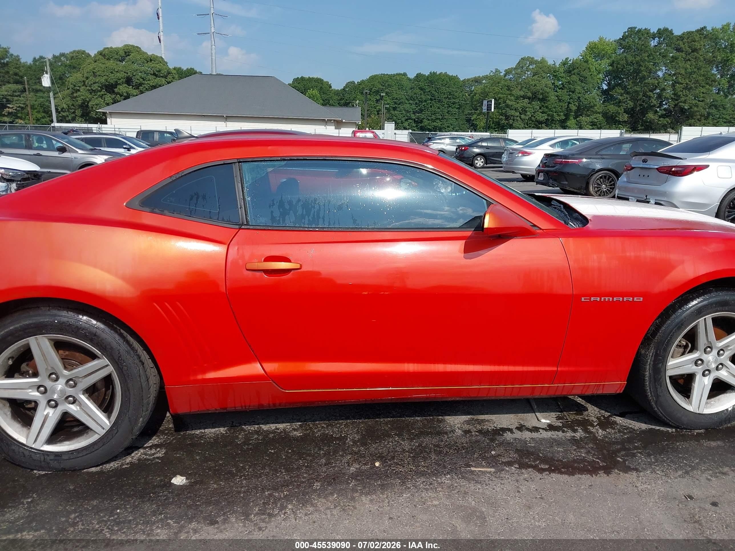 2011 Chevrolet Camaro 1lt Orange vin: 2G1FB1ED2B9114024