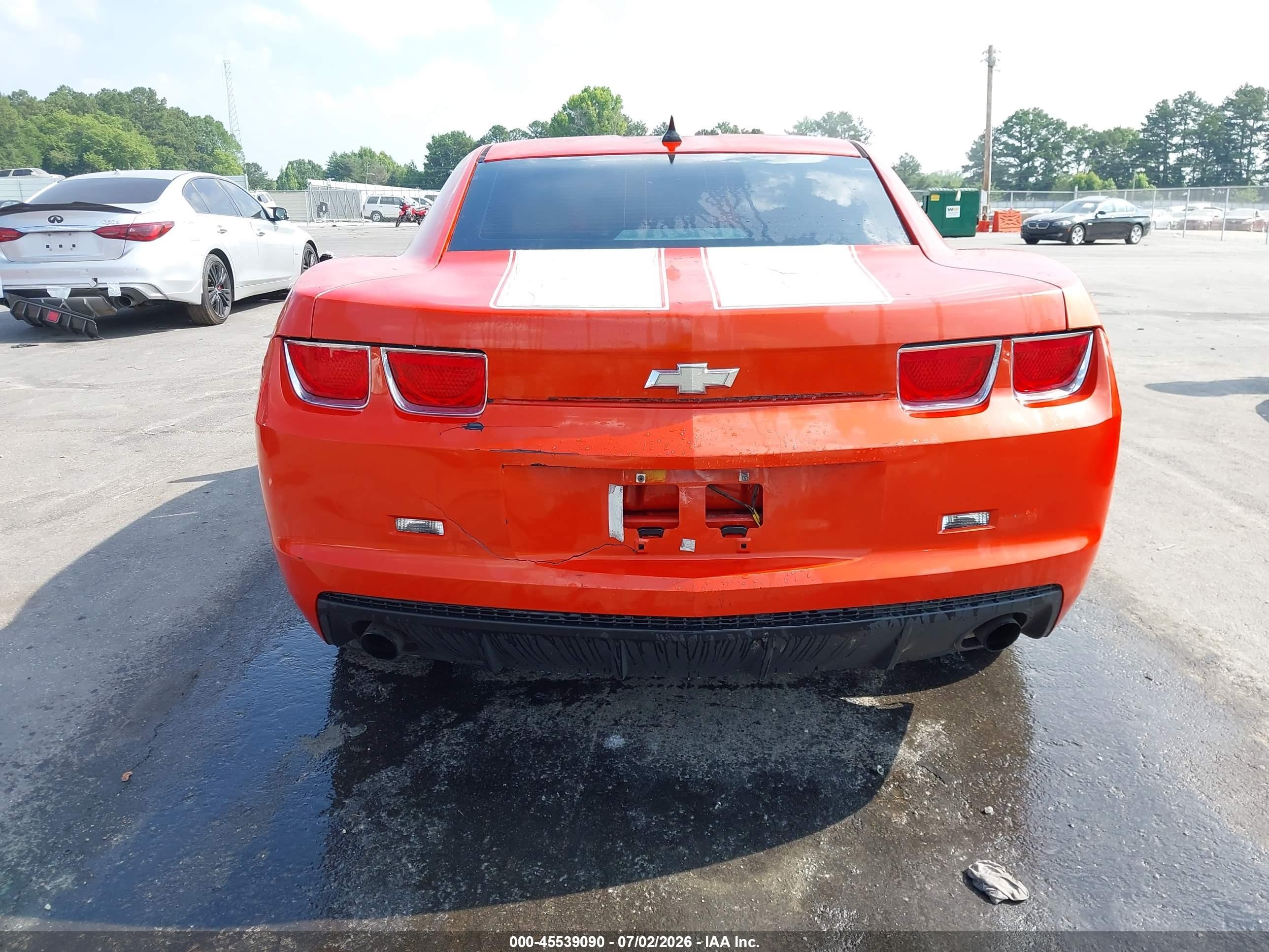 2011 Chevrolet Camaro 1lt Orange vin: 2G1FB1ED2B9114024