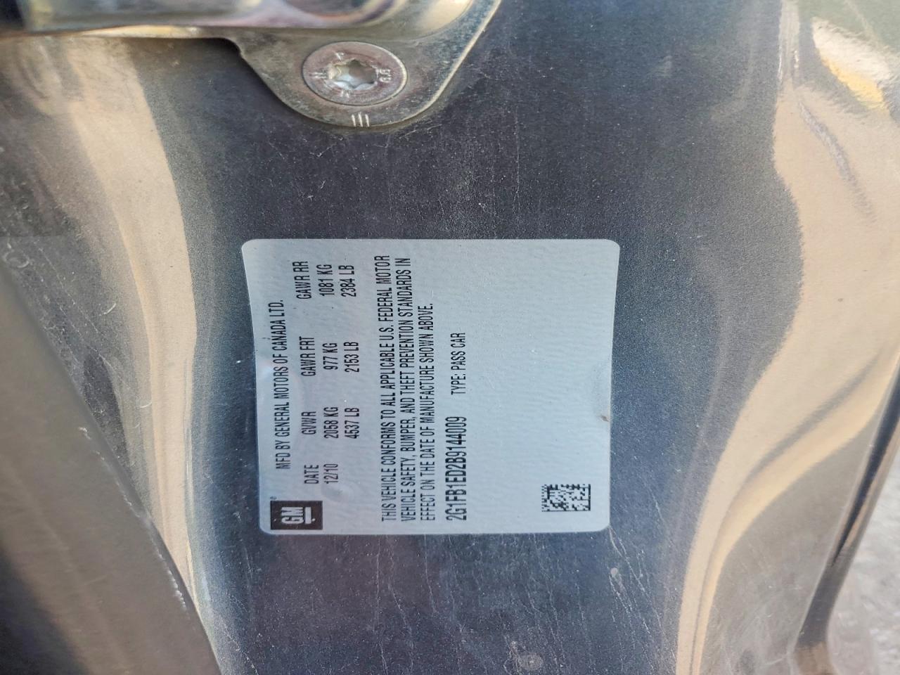 2011 Chevrolet Camaro Lt Gray vin: 2G1FB1ED2B9144009