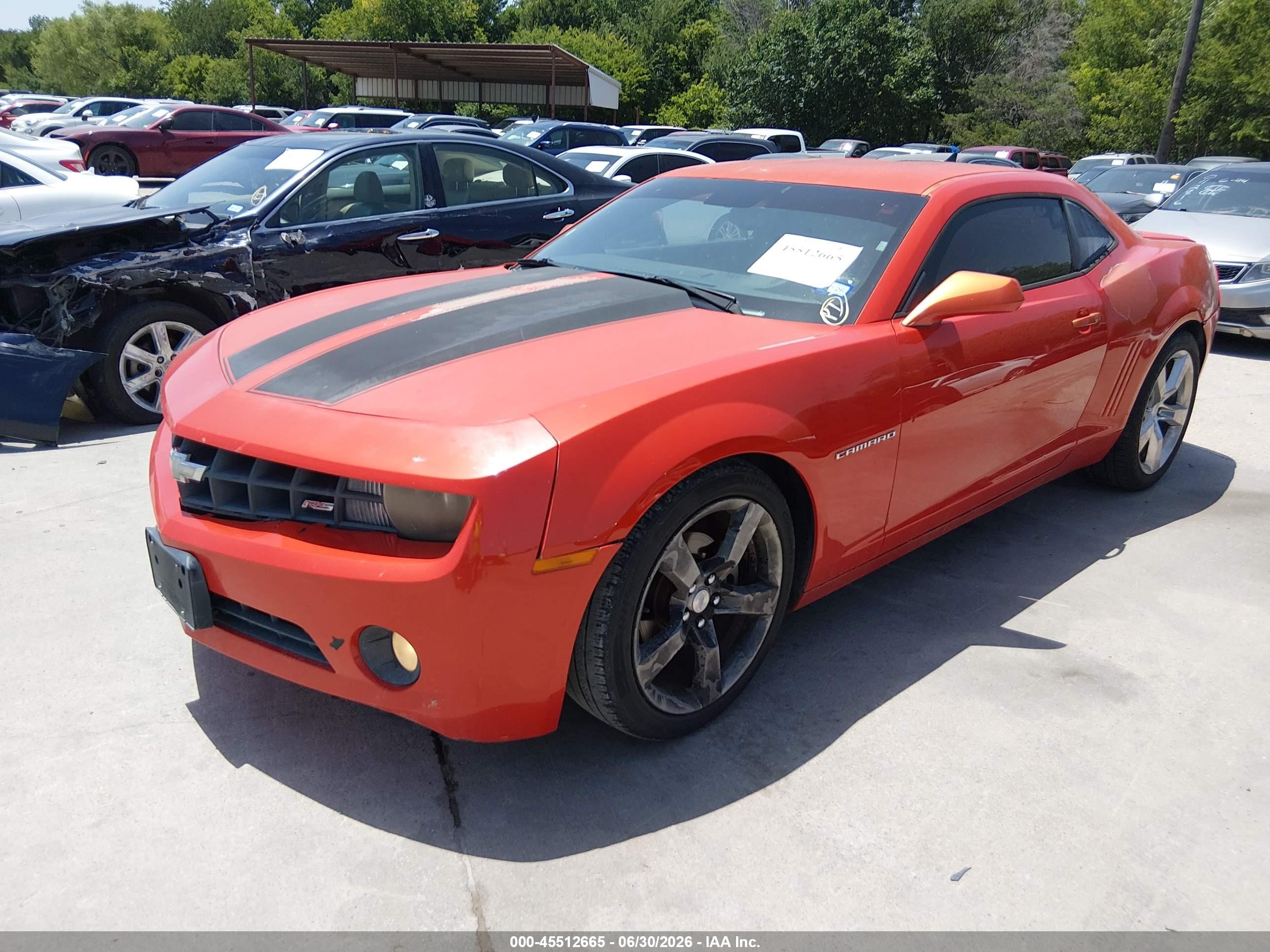 2011 Chevrolet Camaro 1lt Orange vin: 2G1FB1ED3B9105610
