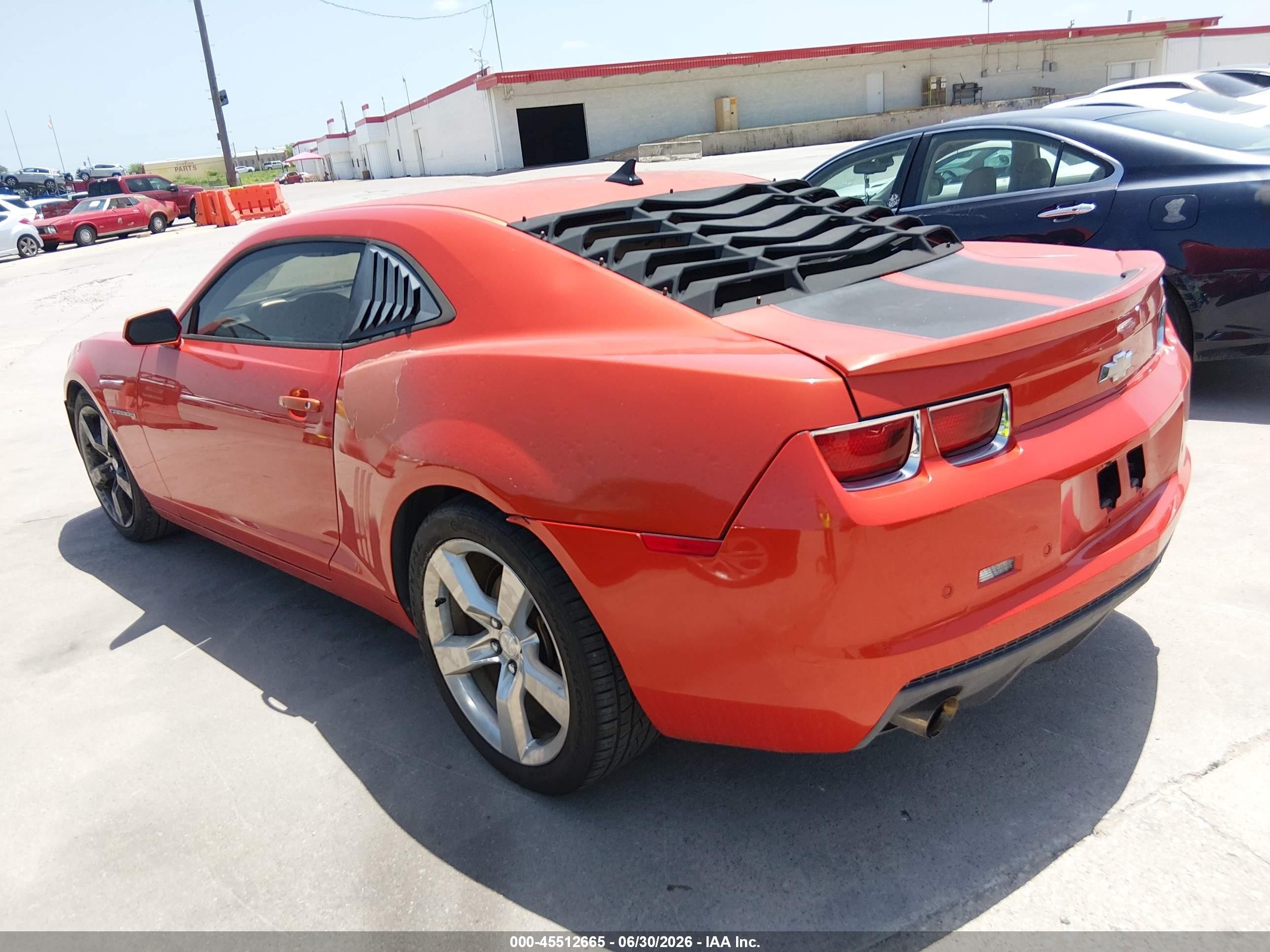 2011 Chevrolet Camaro 1lt Orange vin: 2G1FB1ED3B9105610