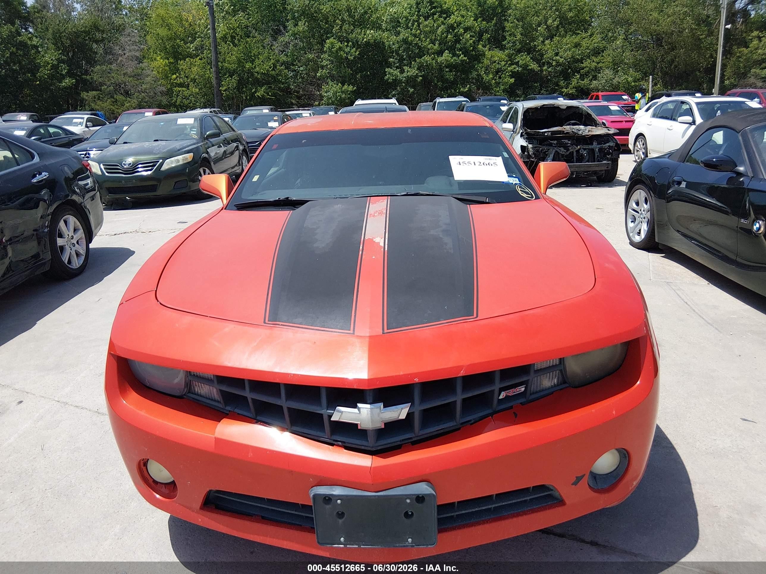 2011 Chevrolet Camaro 1lt Orange vin: 2G1FB1ED3B9105610