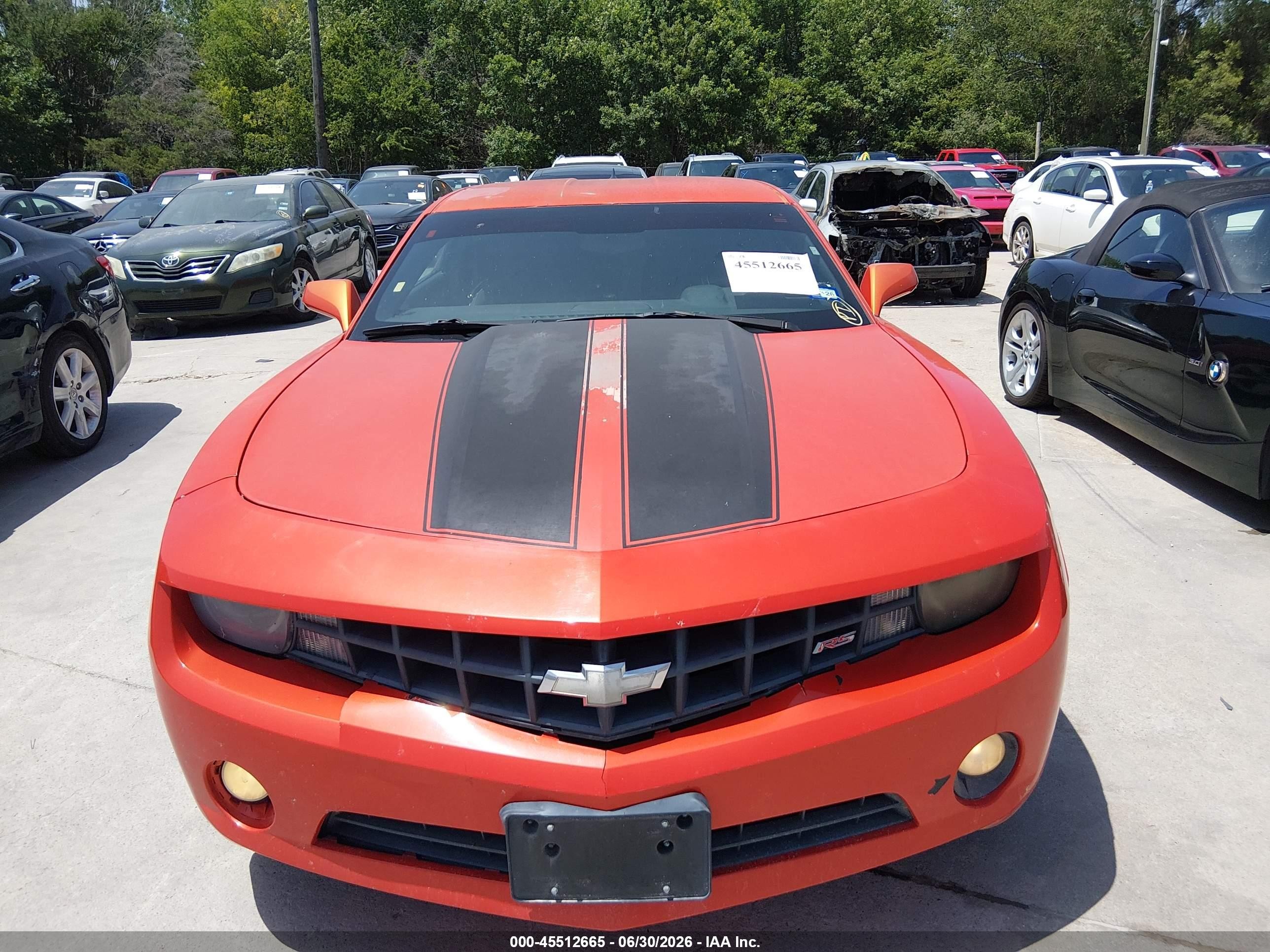 2011 Chevrolet Camaro 1lt Orange vin: 2G1FB1ED3B9105610