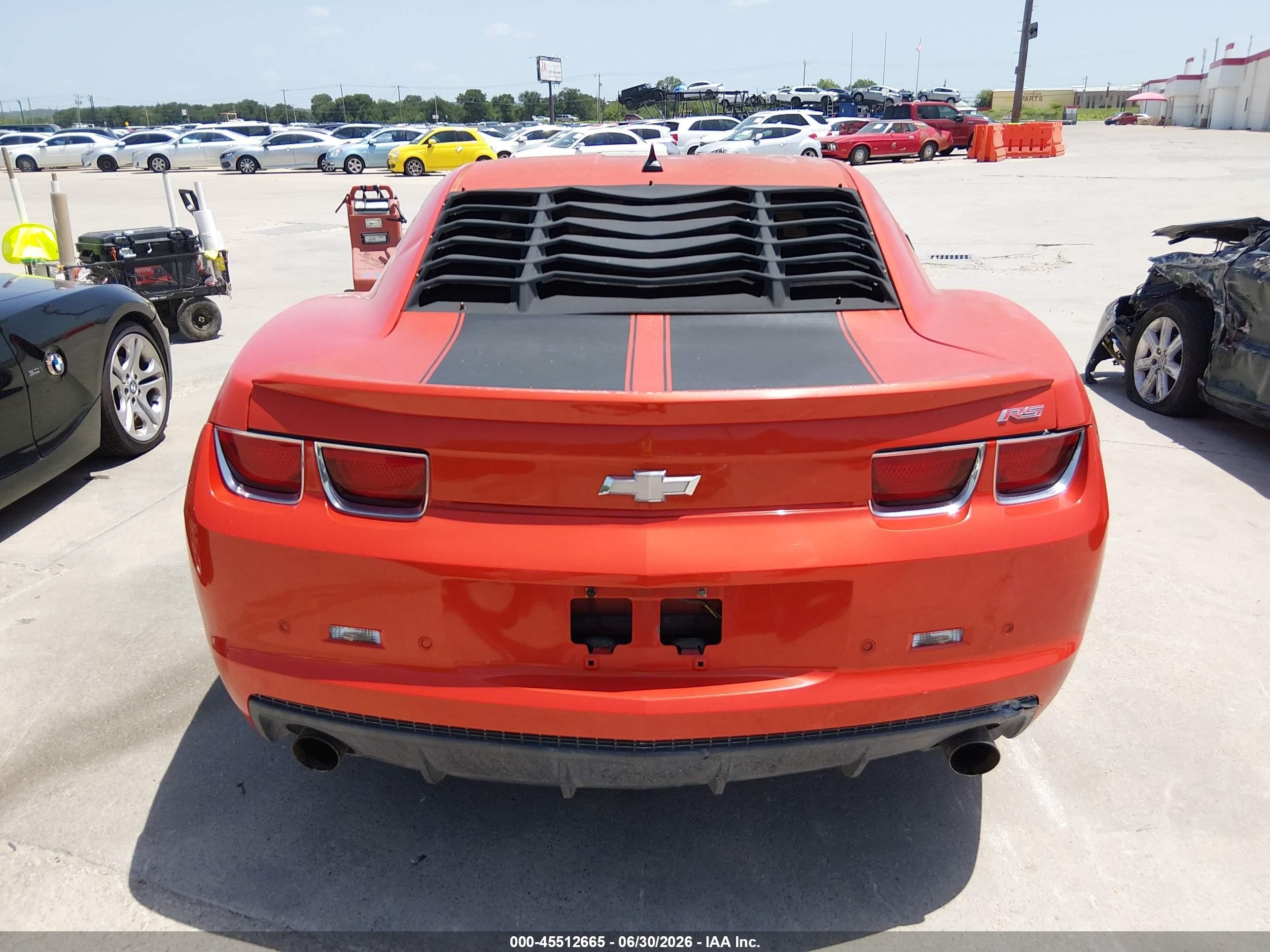 2011 Chevrolet Camaro 1lt Orange vin: 2G1FB1ED3B9105610