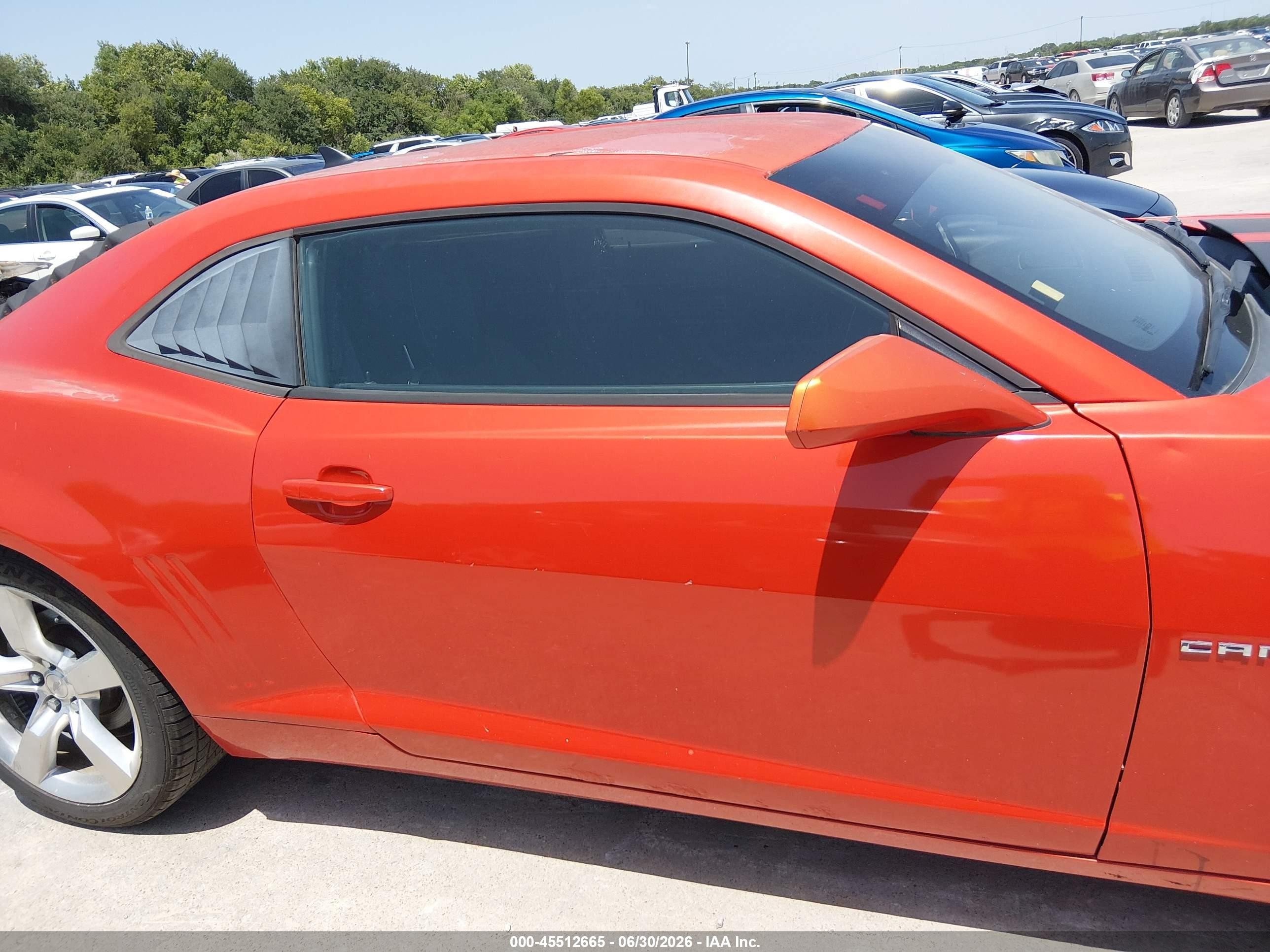 2011 Chevrolet Camaro 1lt Orange vin: 2G1FB1ED3B9105610