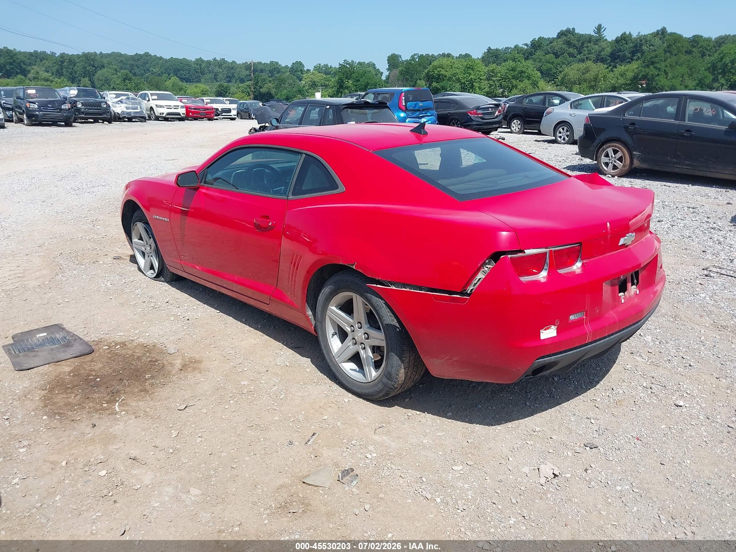 2011 Chevrolet Camaro 1lt Red vin: 2G1FB1ED3B9112248