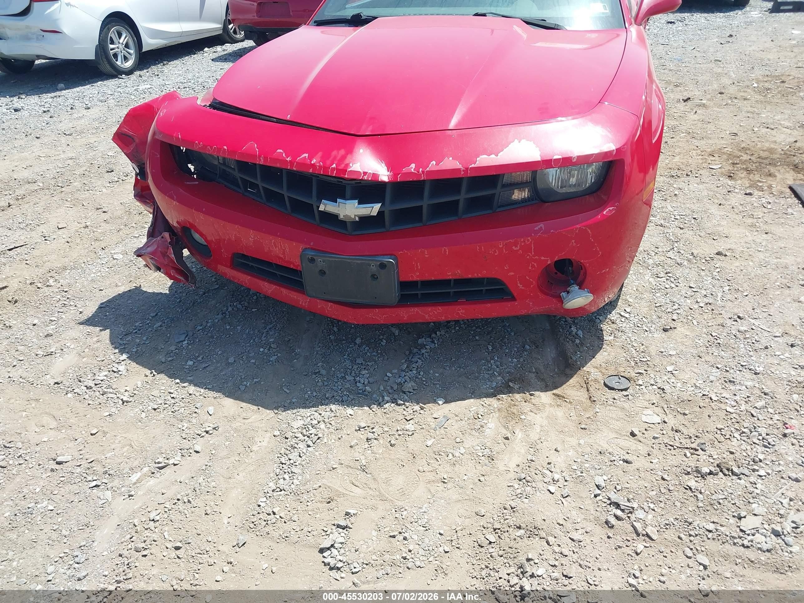 2011 Chevrolet Camaro 1lt Red vin: 2G1FB1ED3B9112248