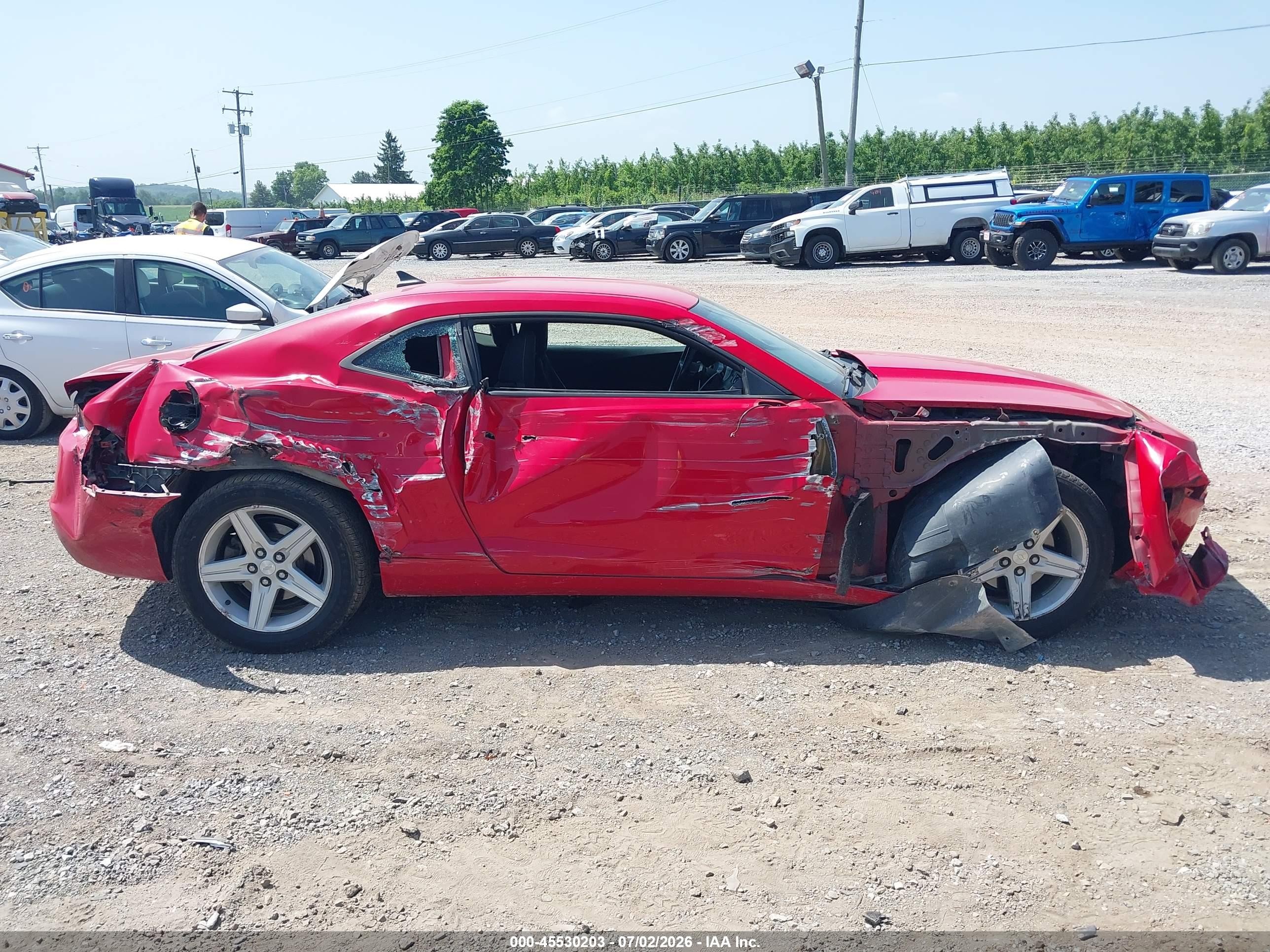2011 Chevrolet Camaro 1lt Red vin: 2G1FB1ED3B9112248