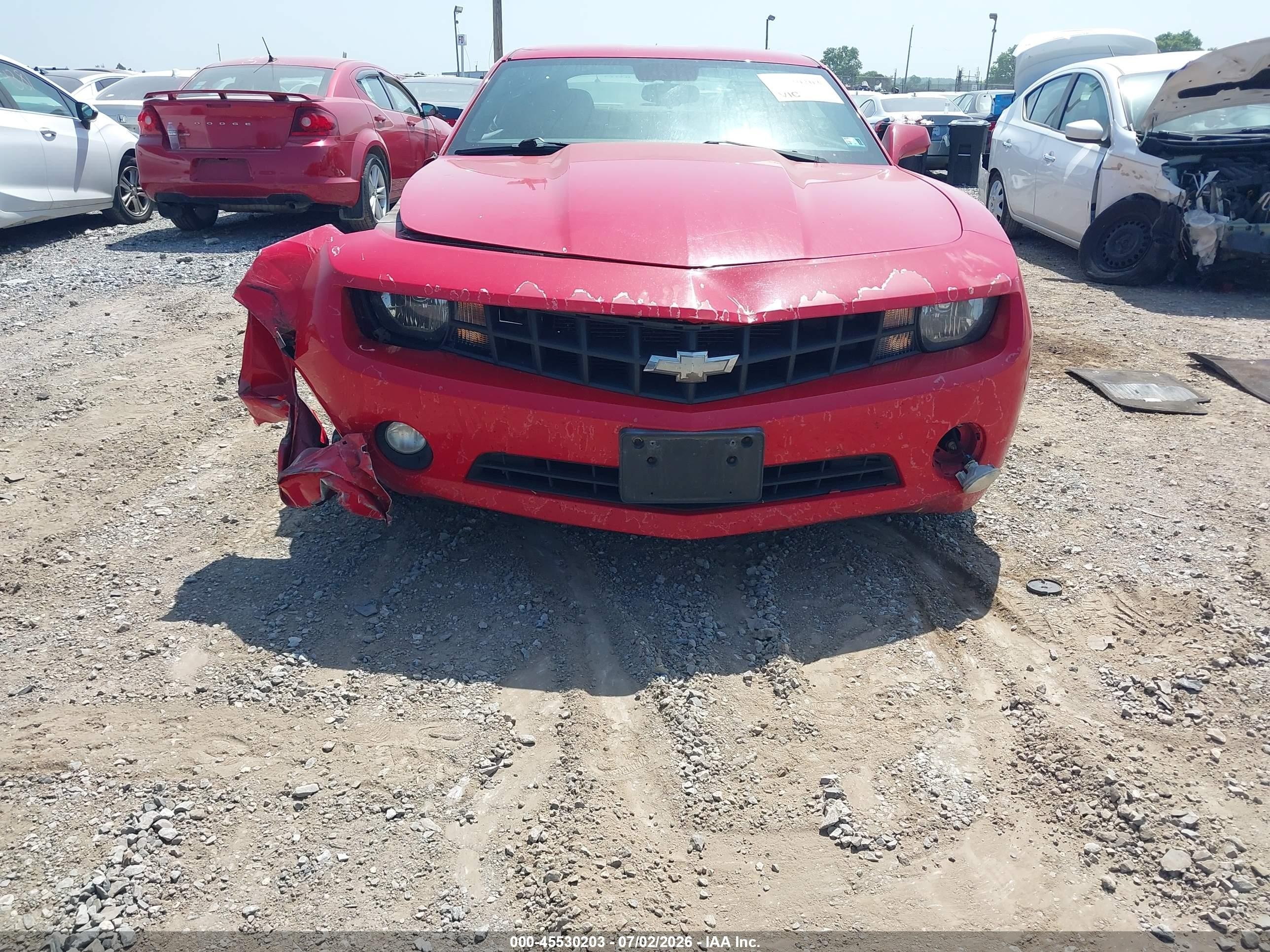 2011 Chevrolet Camaro 1lt Red vin: 2G1FB1ED3B9112248