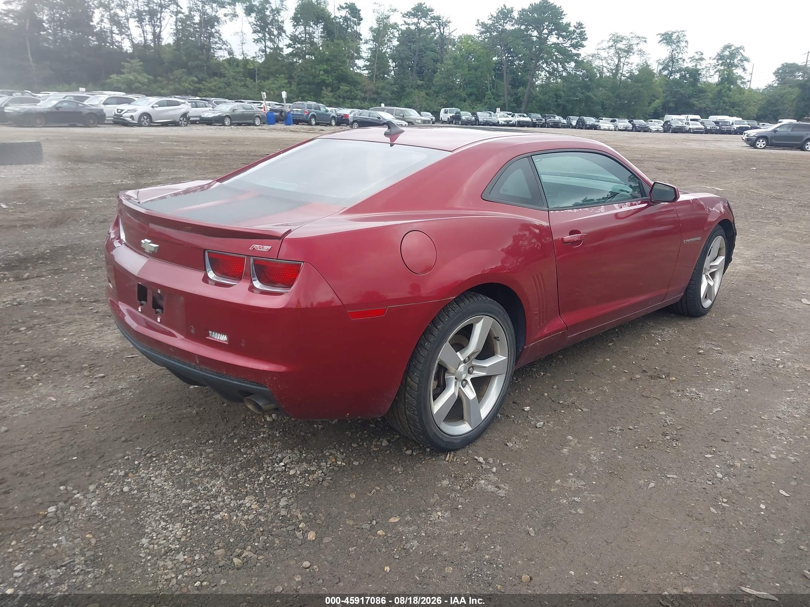 2011 Chevrolet Camaro 1lt Burgundy vin: 2G1FB1ED3B9112721
