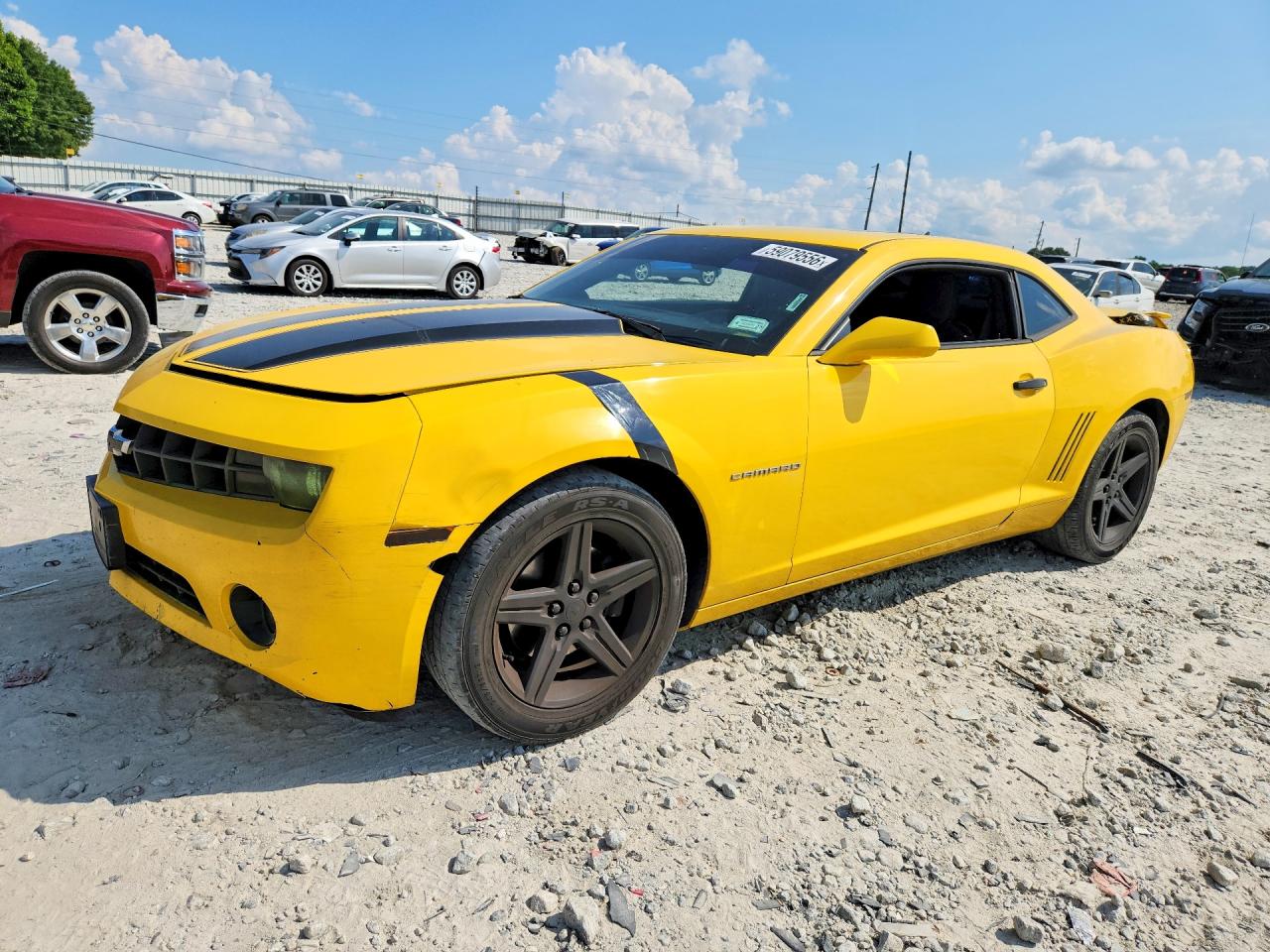 2011 Chevrolet Camaro Lt Yellow vin: 2G1FB1ED3B9126957