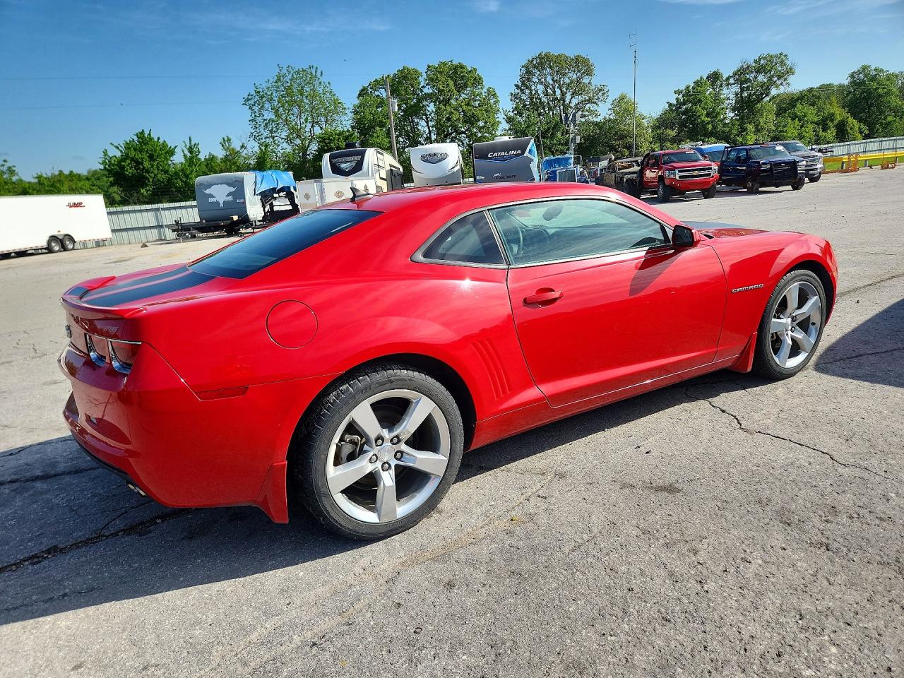 2011 Chevrolet Camaro Lt Red vin: 2G1FB1ED3B9142723