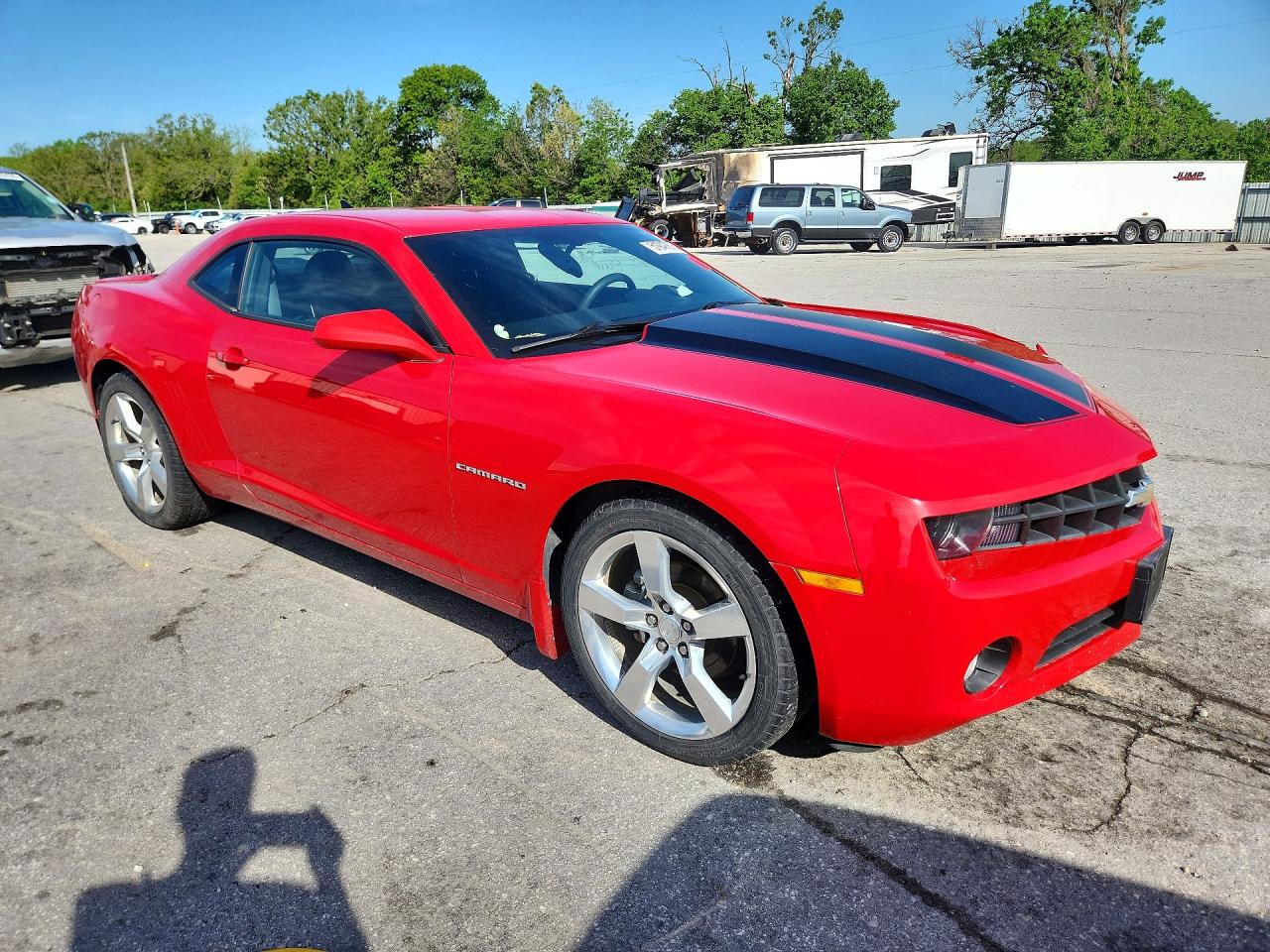 2011 Chevrolet Camaro Lt Red vin: 2G1FB1ED3B9142723