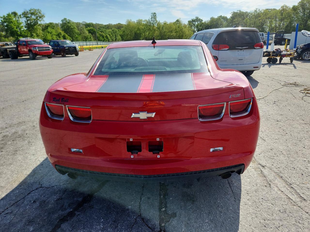 2011 Chevrolet Camaro Lt Red vin: 2G1FB1ED3B9142723