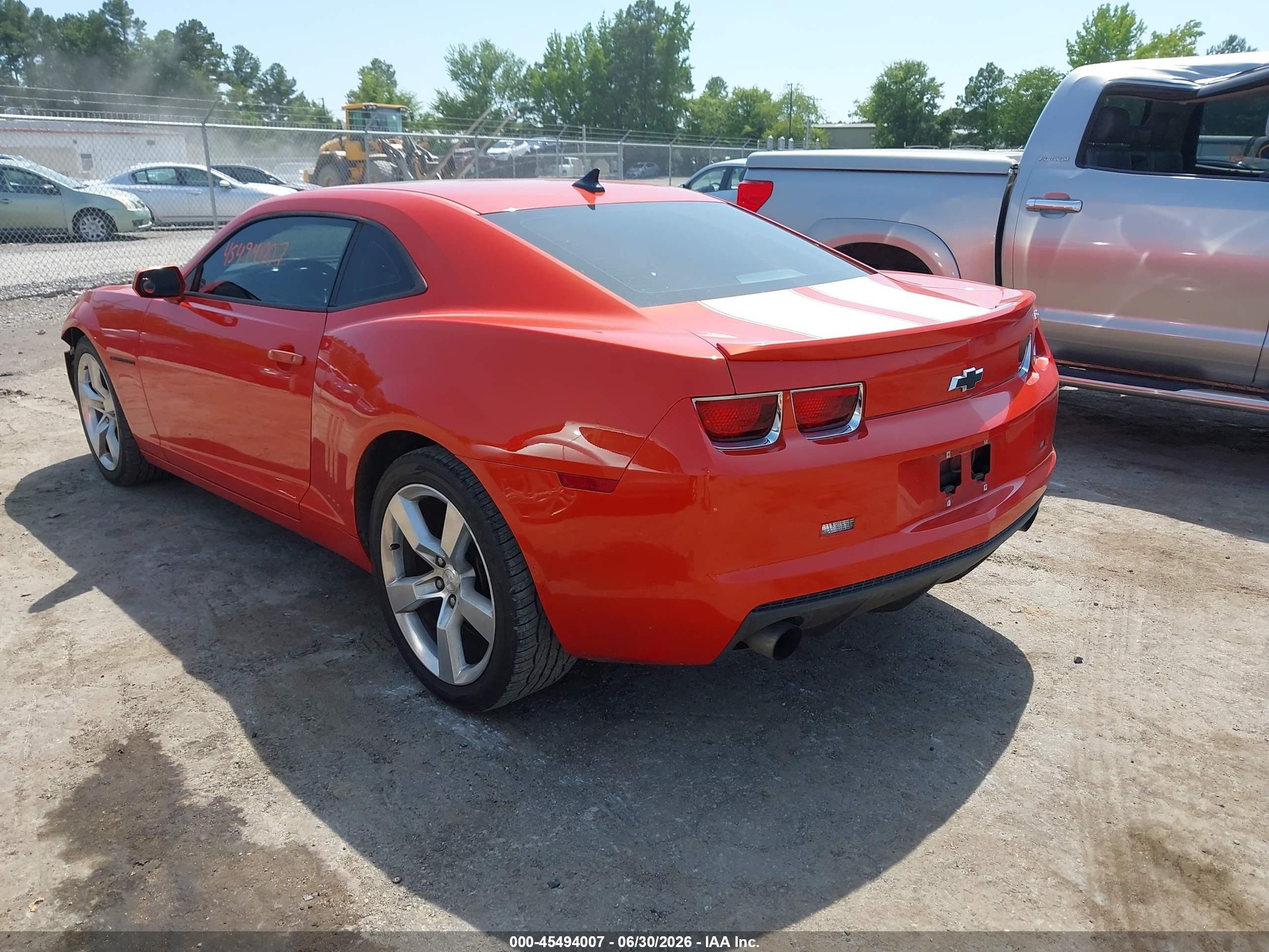 2011 Chevrolet Camaro 1lt Оранжевый vin: 2G1FB1ED3B9205156