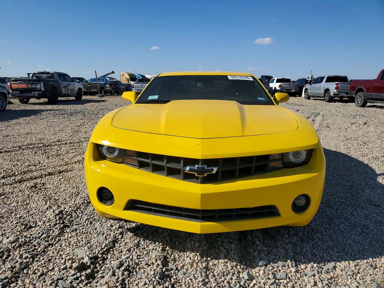 2011 Chevrolet Camaro Lt Yellow vin: 2G1FB1ED4B9110248