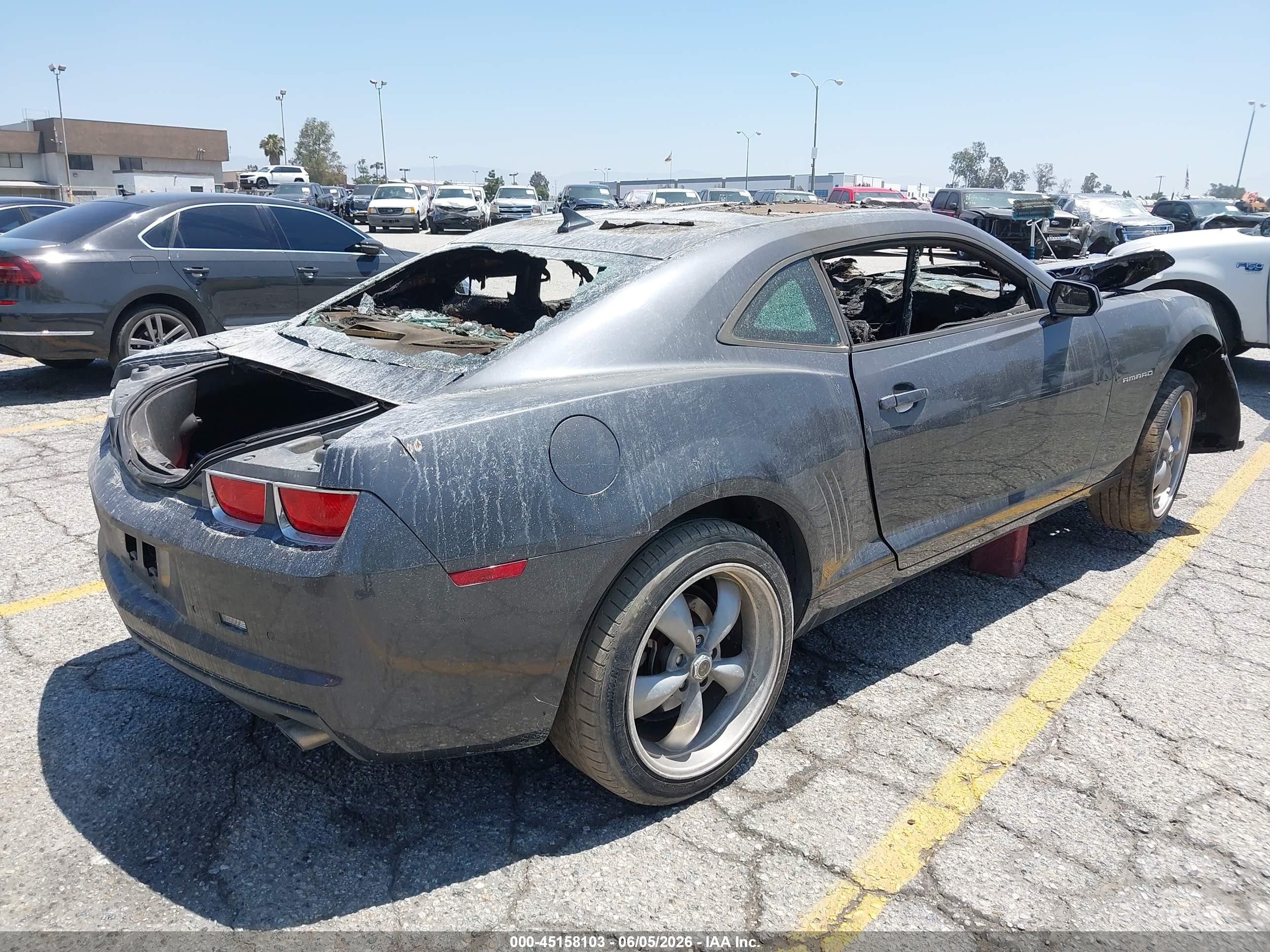 2011 Chevrolet Camaro 1lt Gray vin: 2G1FB1ED5B9150533