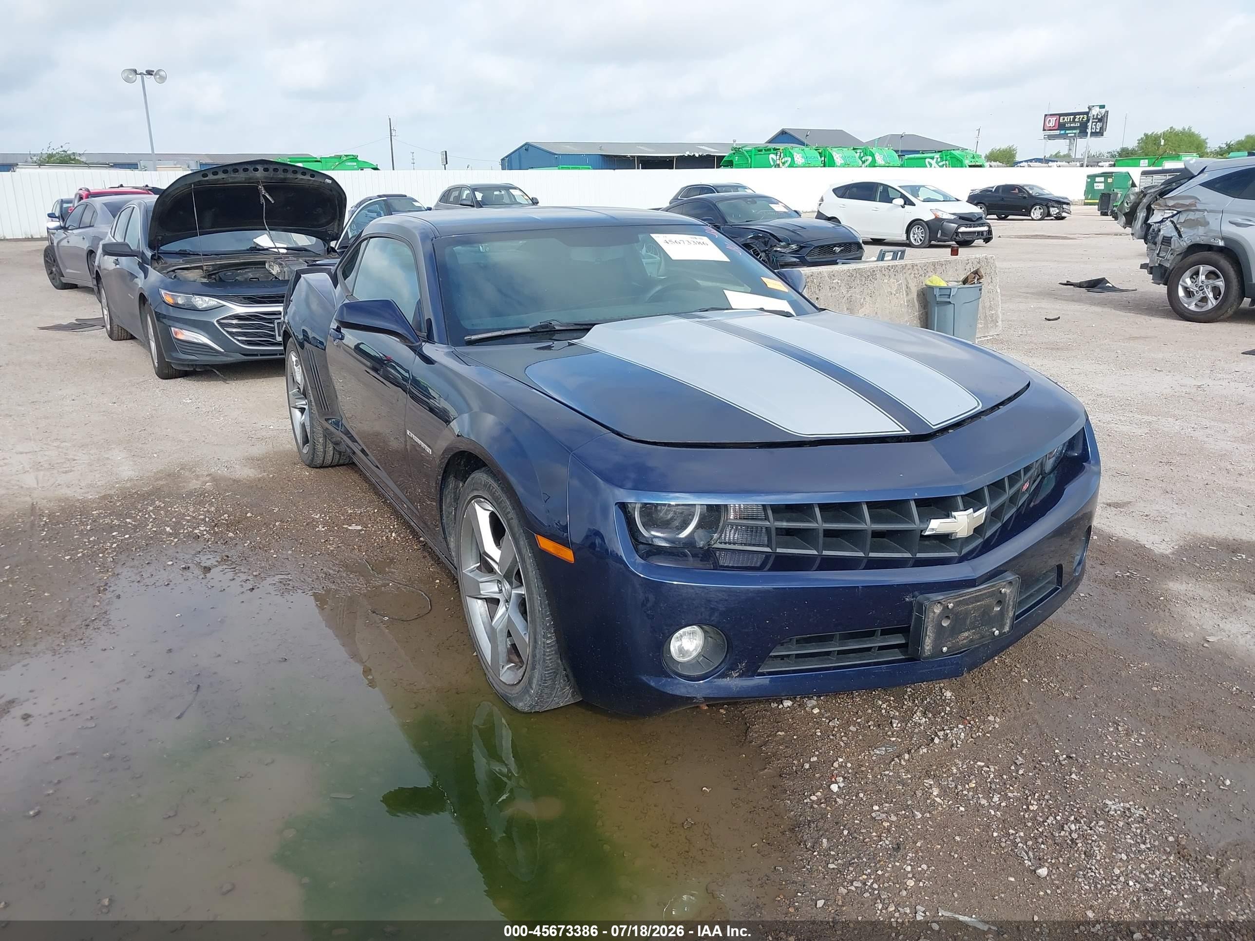 2011 Chevrolet Camaro 1lt Dark Blue vin: 2G1FB1ED5B9152900