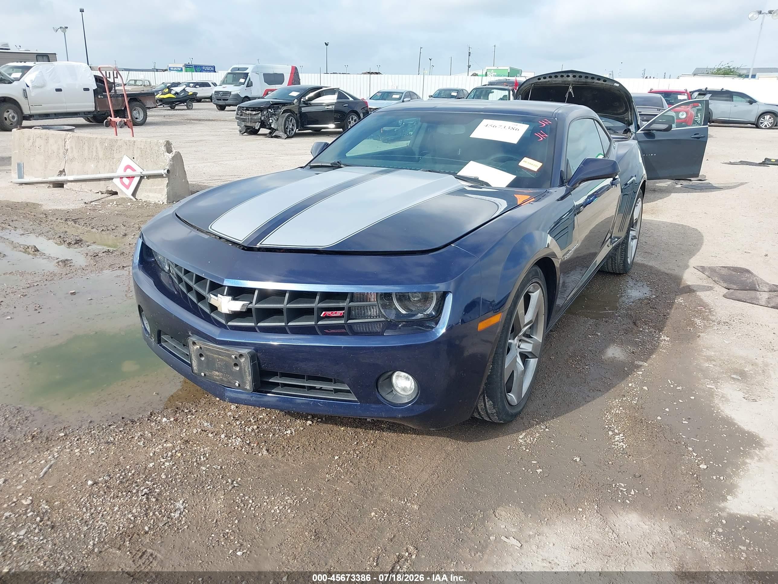 2011 Chevrolet Camaro 1lt Dark Blue vin: 2G1FB1ED5B9152900
