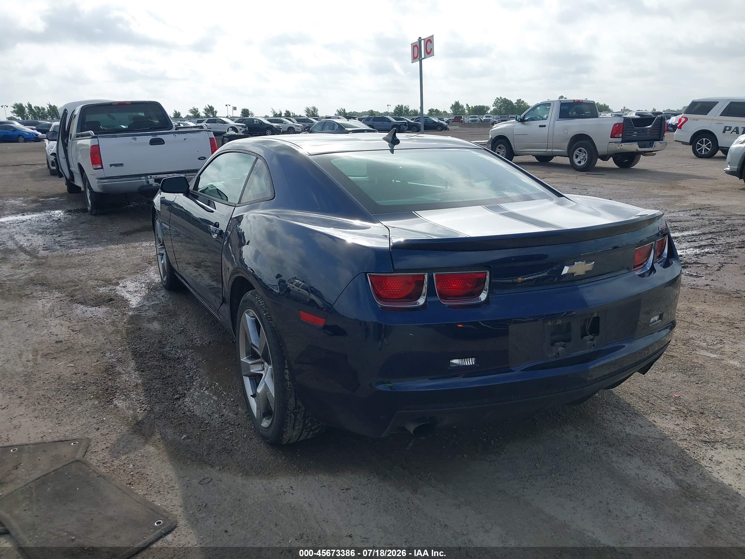 2011 Chevrolet Camaro 1lt Dark Blue vin: 2G1FB1ED5B9152900